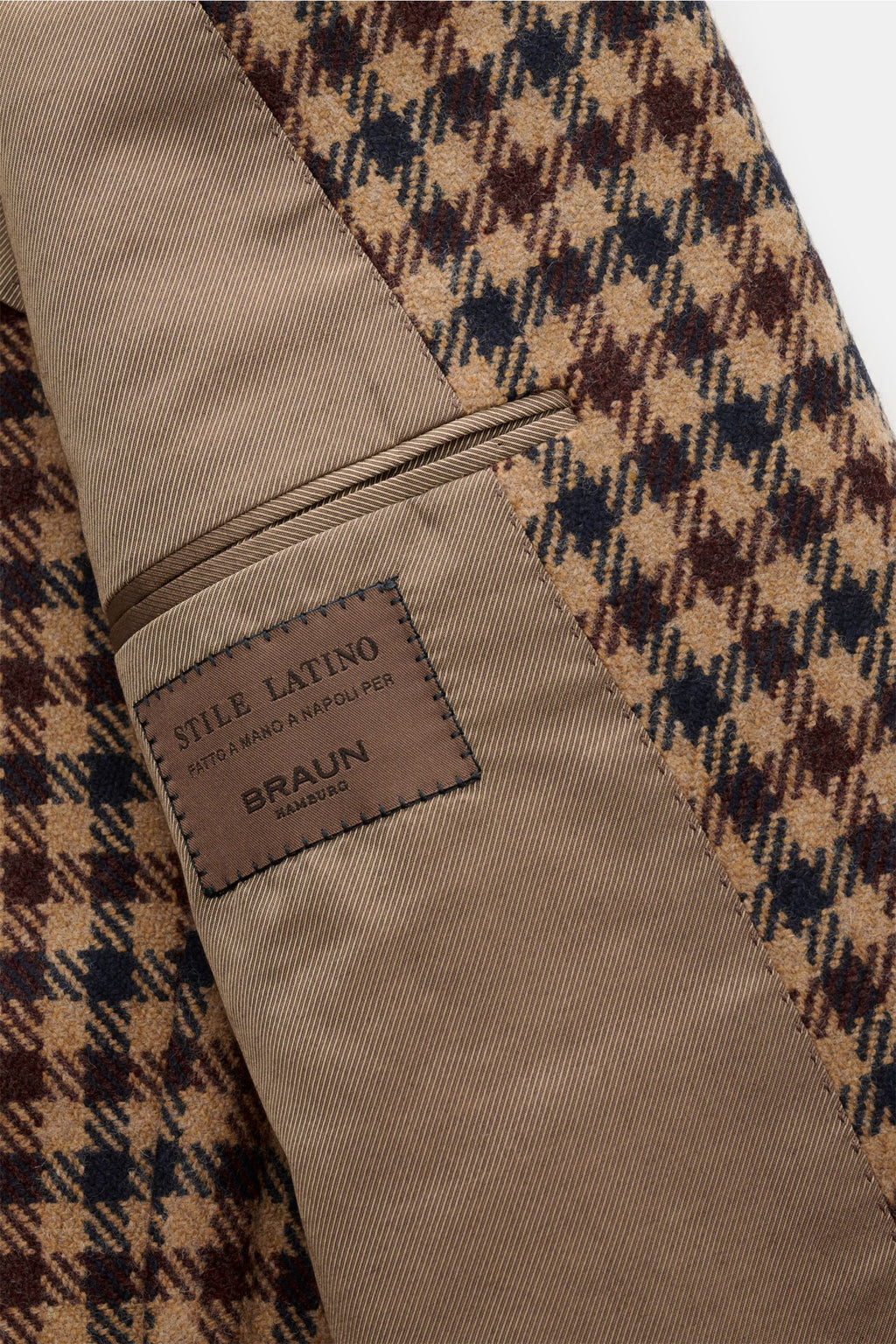 Stile Latino Cashmere smart-casual jacket 'Vincenzo' - checked