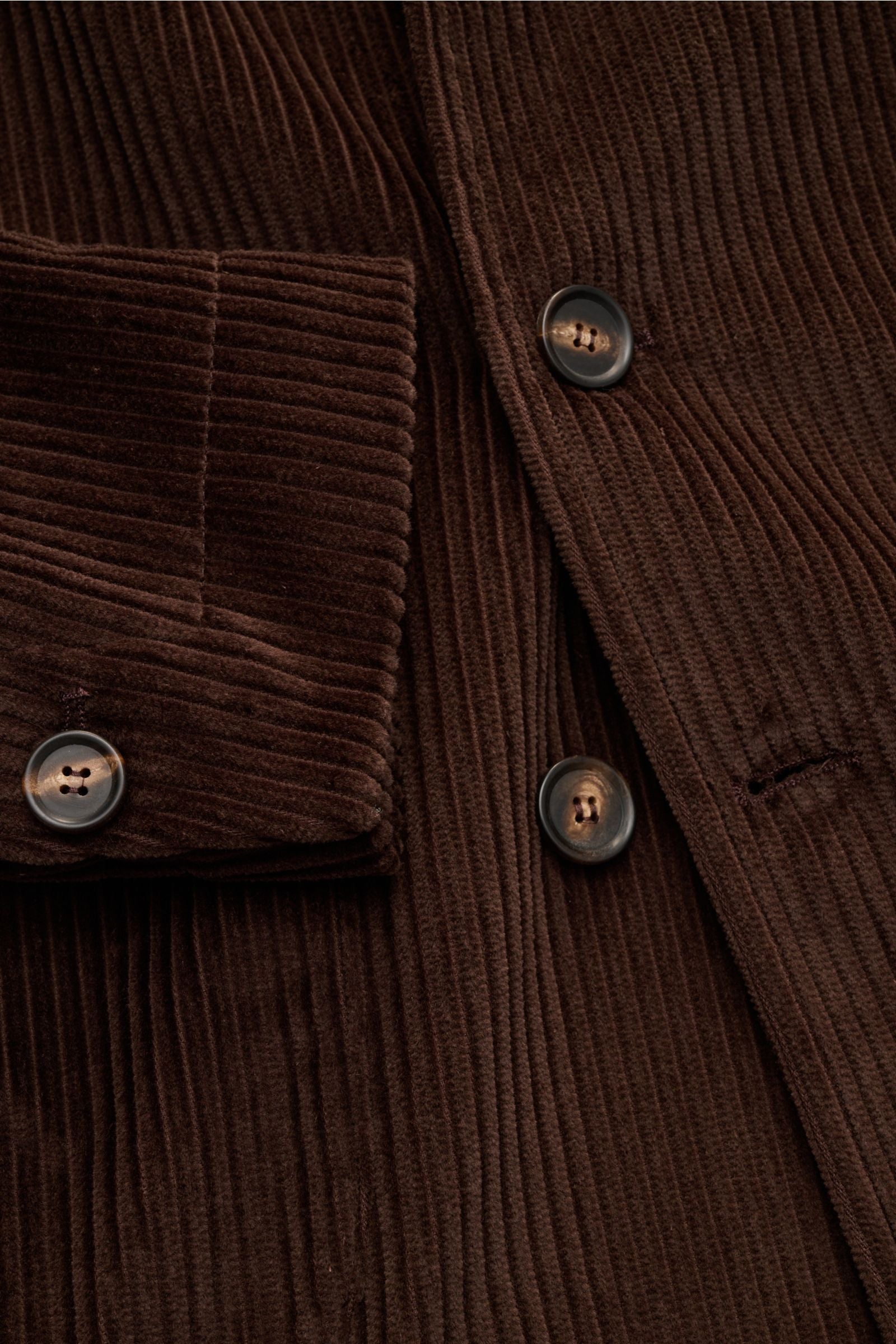 Doppiaa Corduroy smart-casual jacket 'Aansonia' - Dark brown