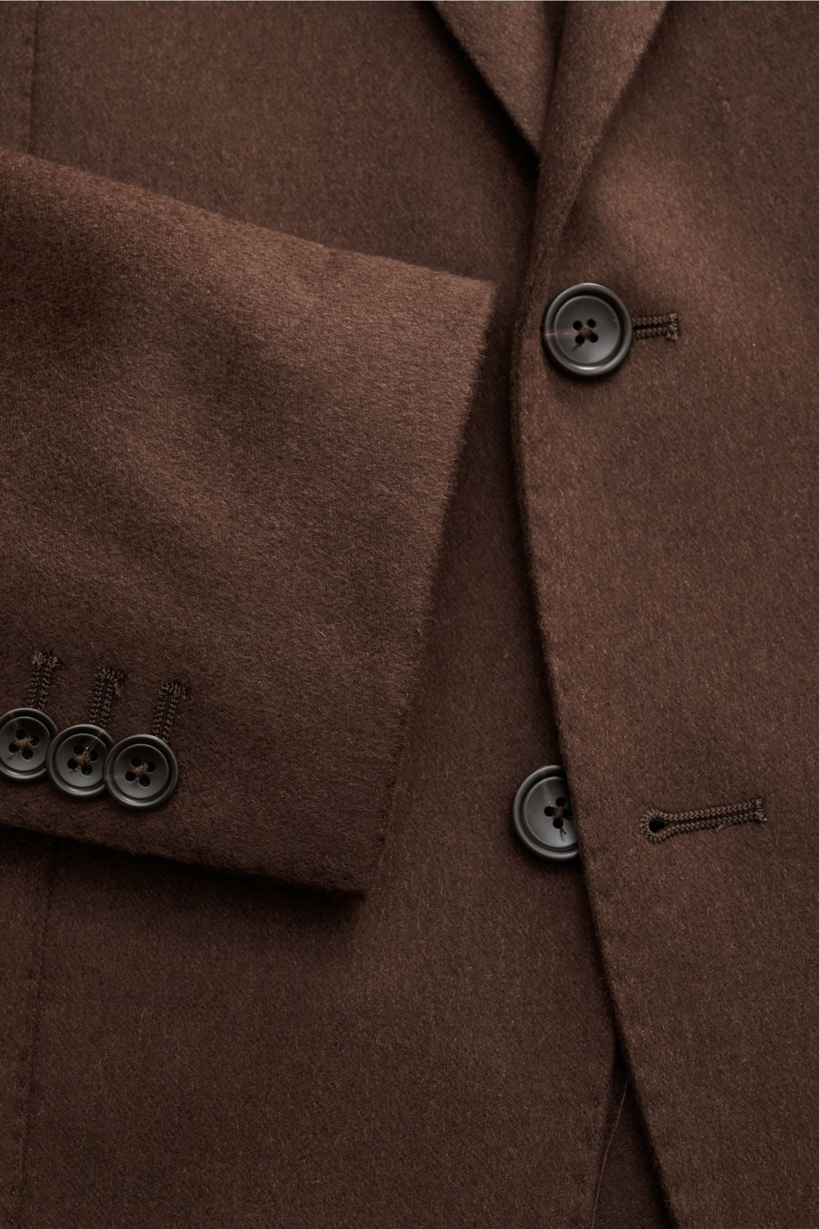 Tagliatore Camel hair jacket 'Monte Carlo' - dark brown