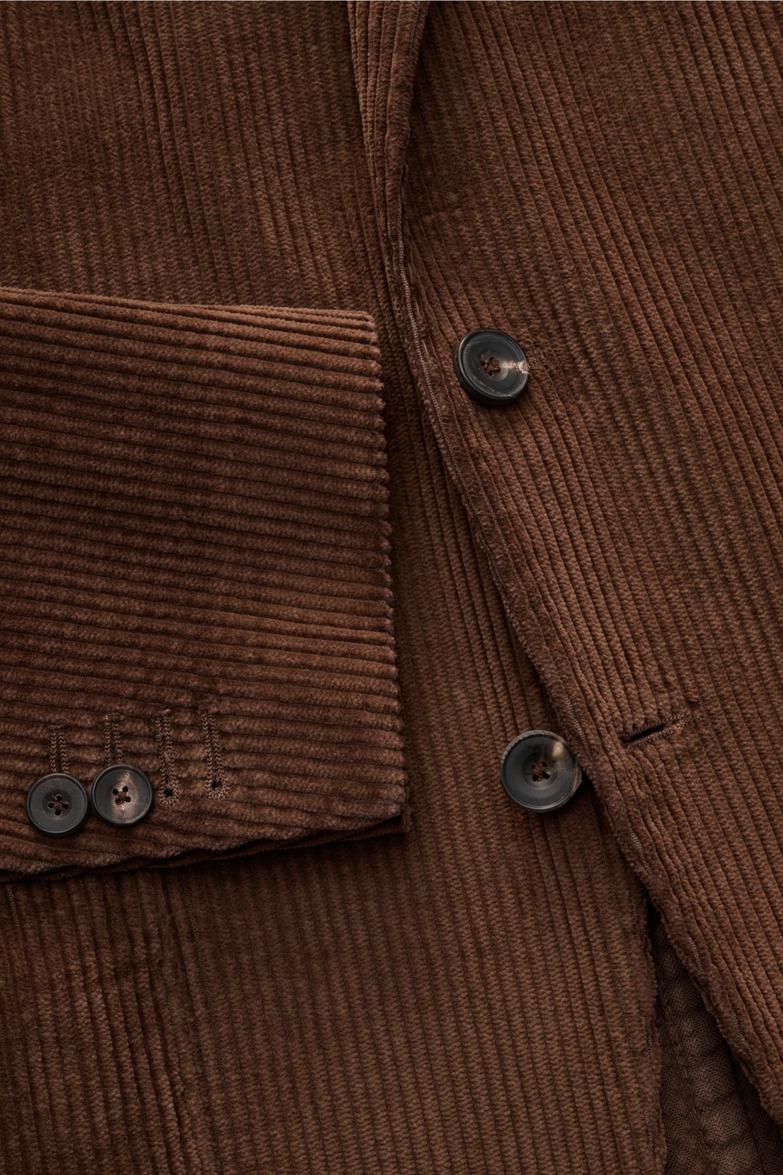 Santaniello Corduroy jacket - Brown