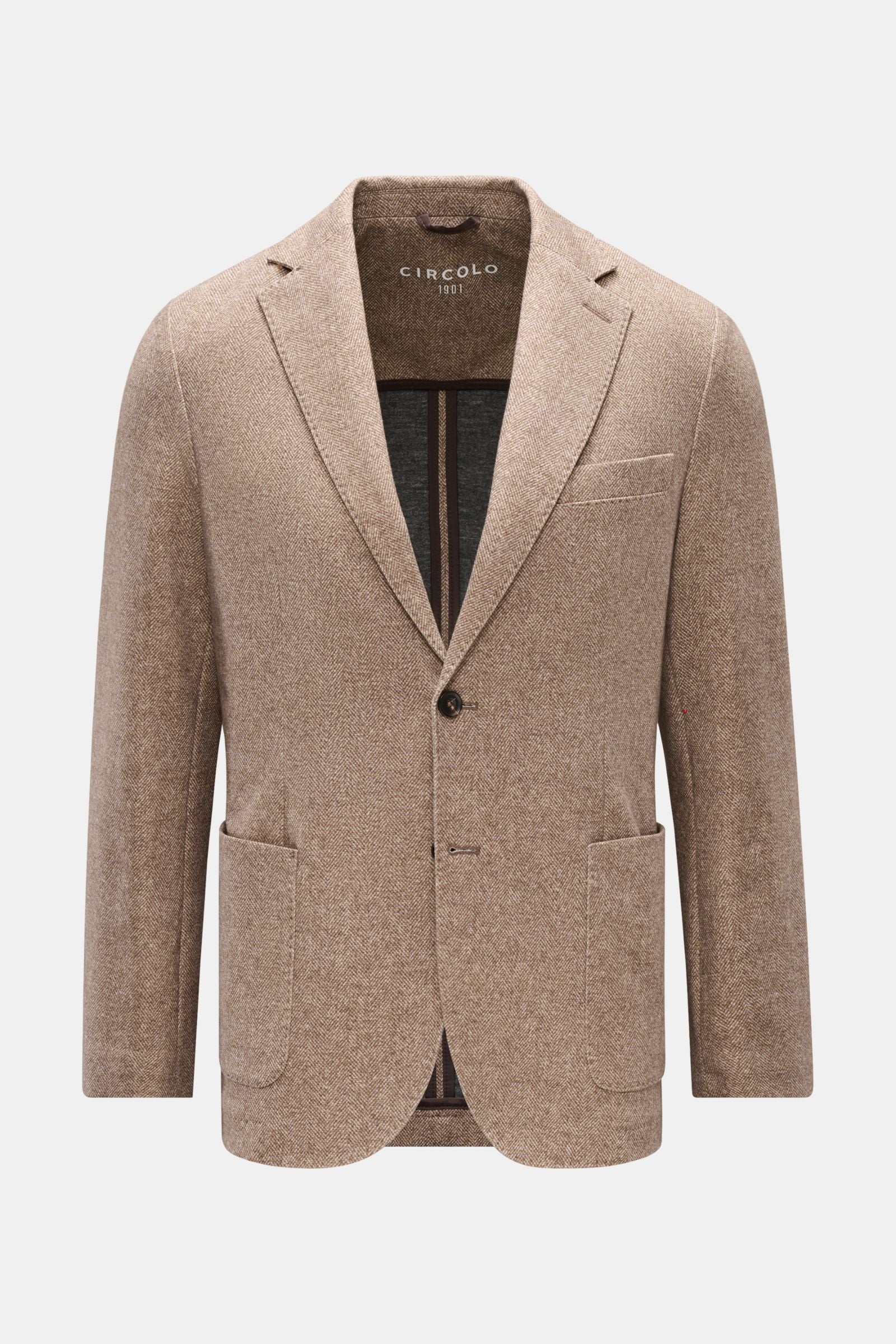 Circolo 1901 Jersey jacket b/ - brown patterned