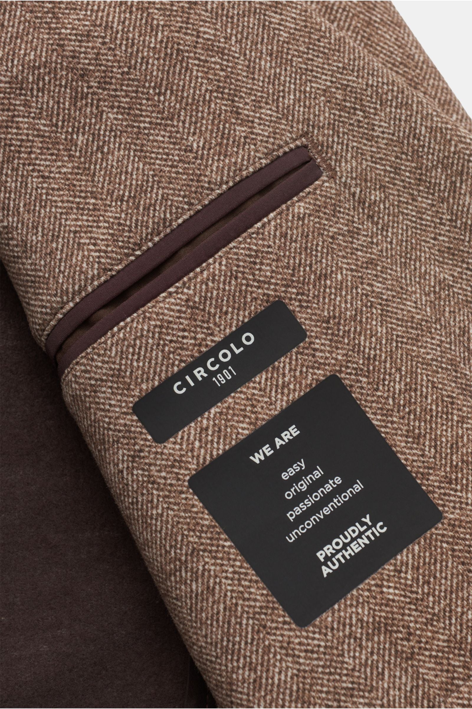 Circolo 1901 Jersey jacket b/ - brown patterned