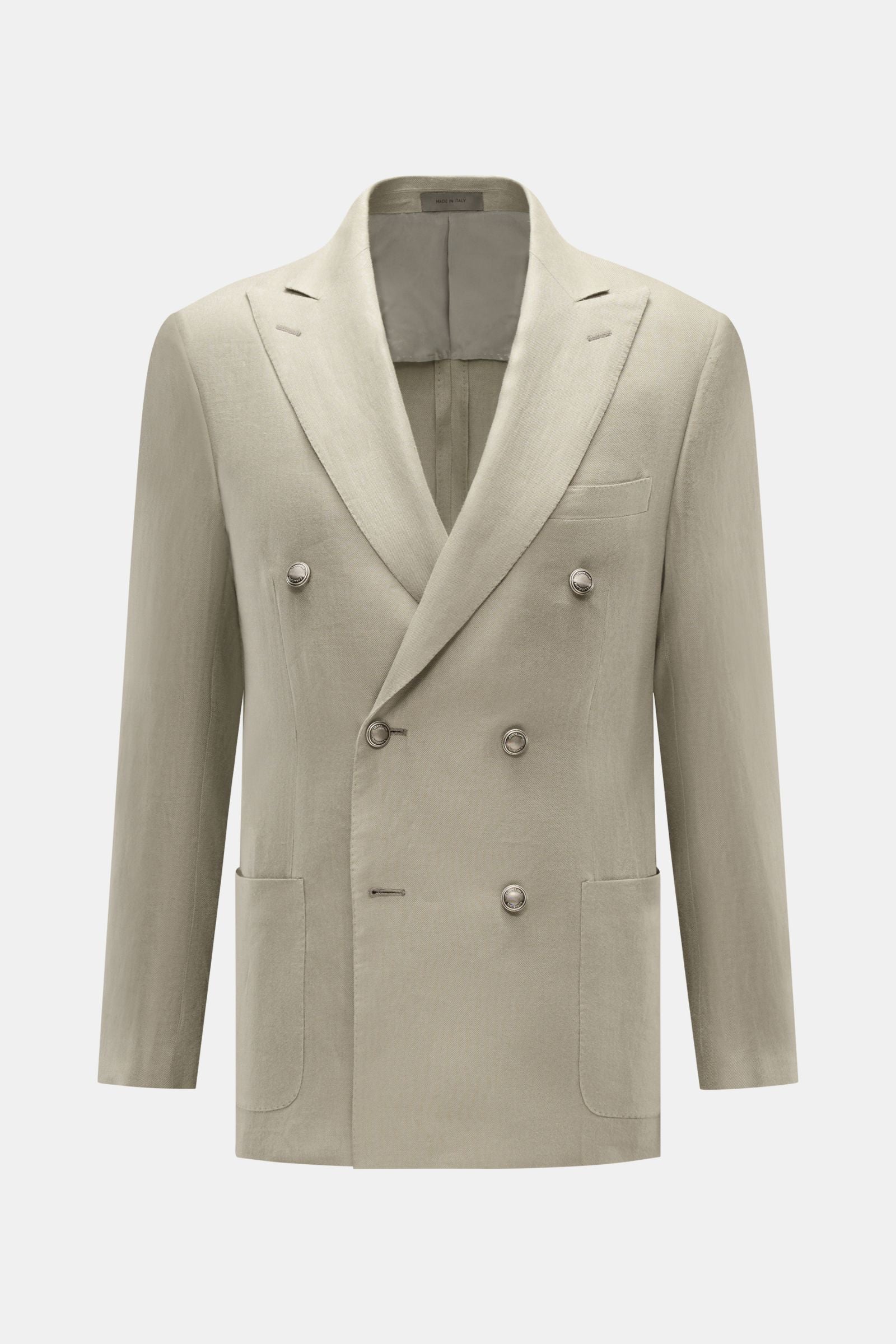 Corneliani Linen smart-casual jacket - sage
