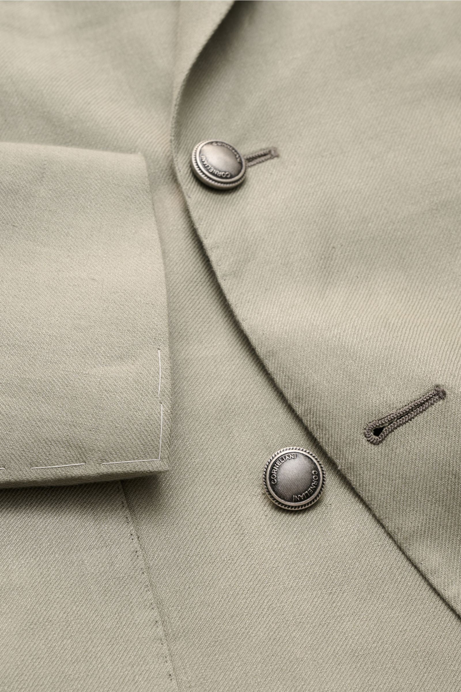 Corneliani Linen smart-casual jacket - sage