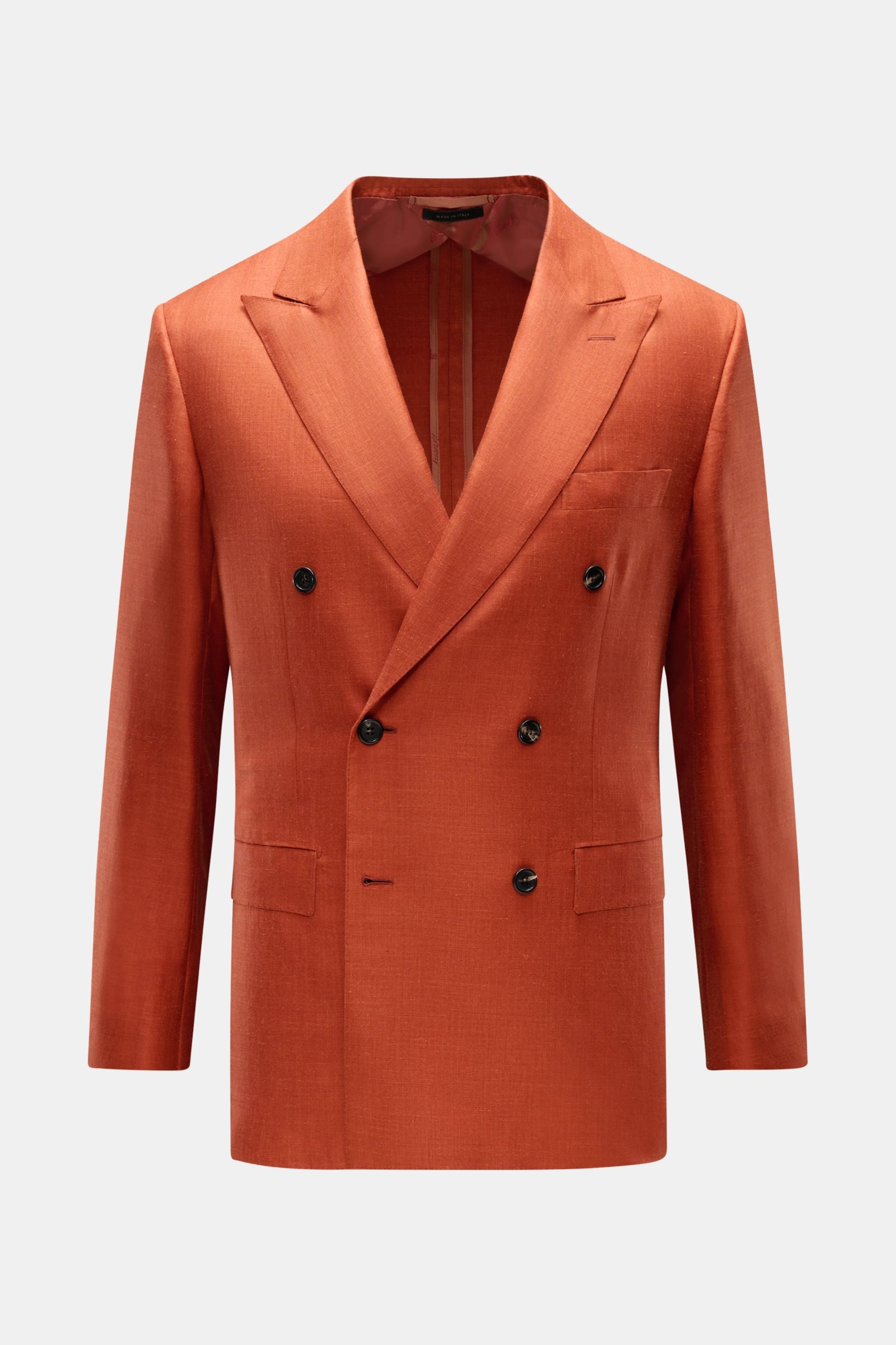 Brioni Smart-casual jacket 'New Plume' - red brown mottled
