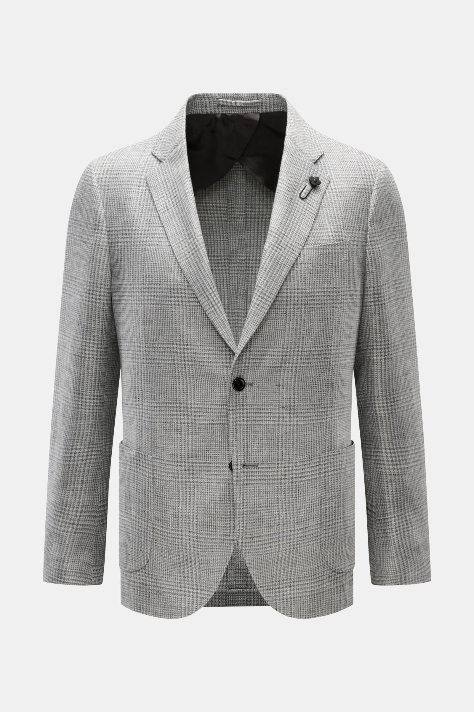 Lardini Smart-casual jacket - grey checked