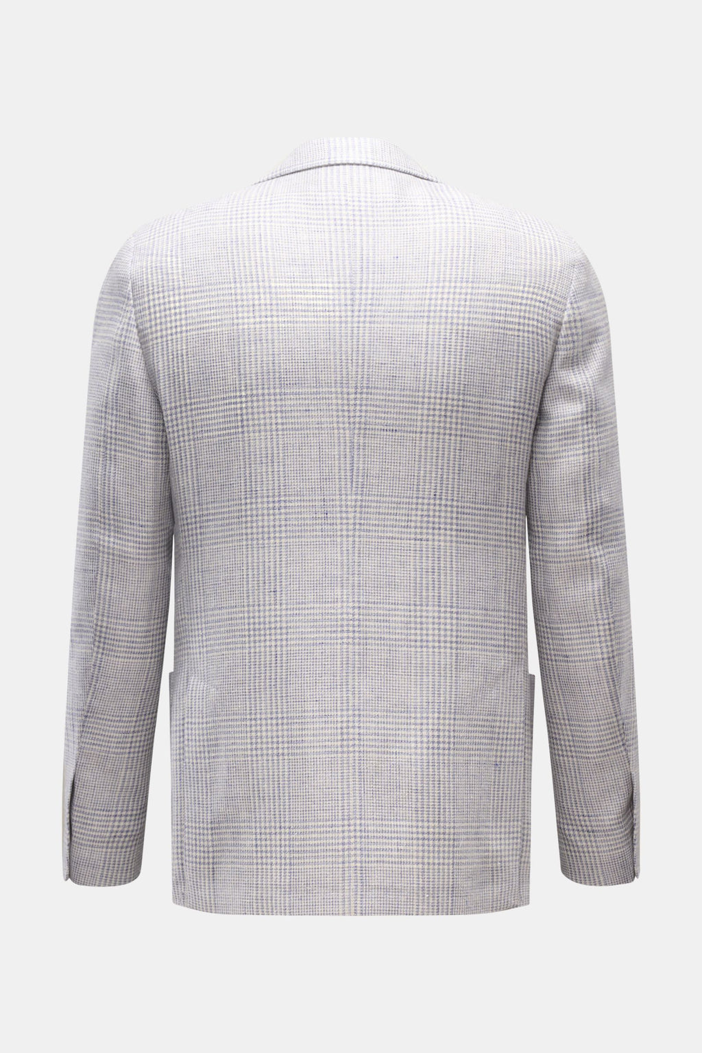 Lardini Smart-casual jacket smoky blue/off-white - white checked