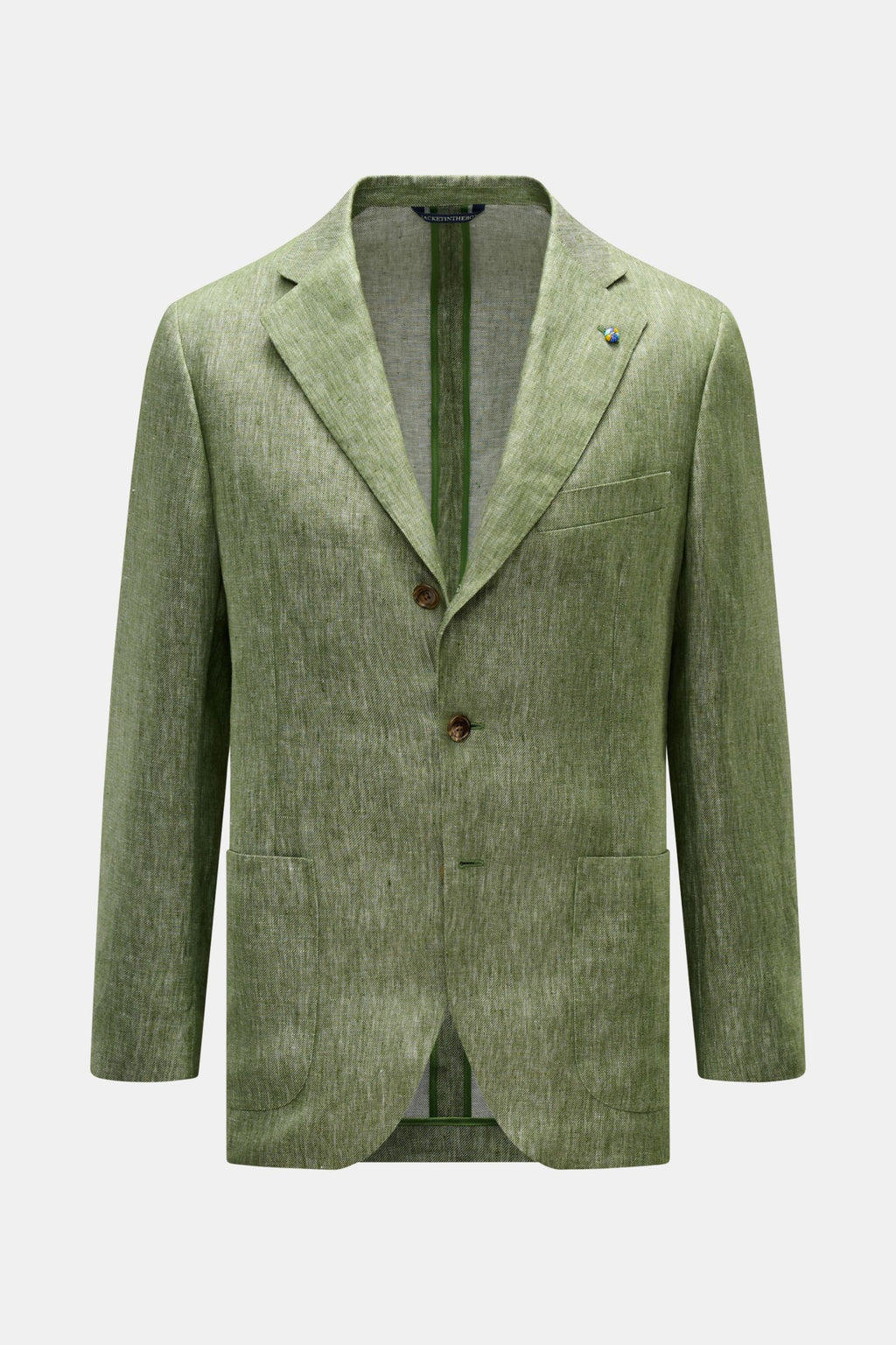 Belvest Linen jacket - green mottled