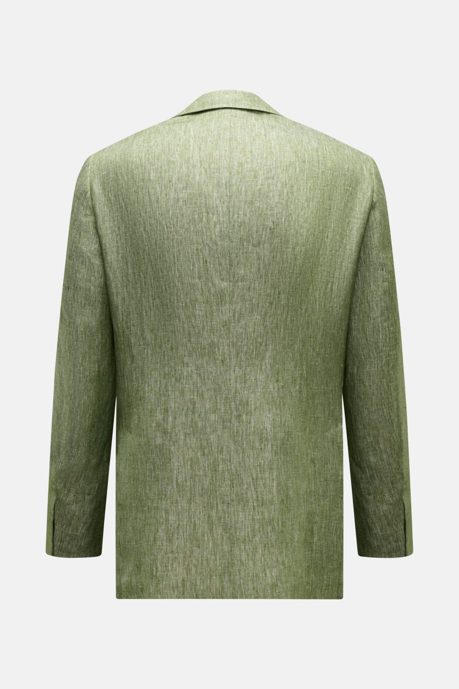 Belvest Linen jacket - green mottled