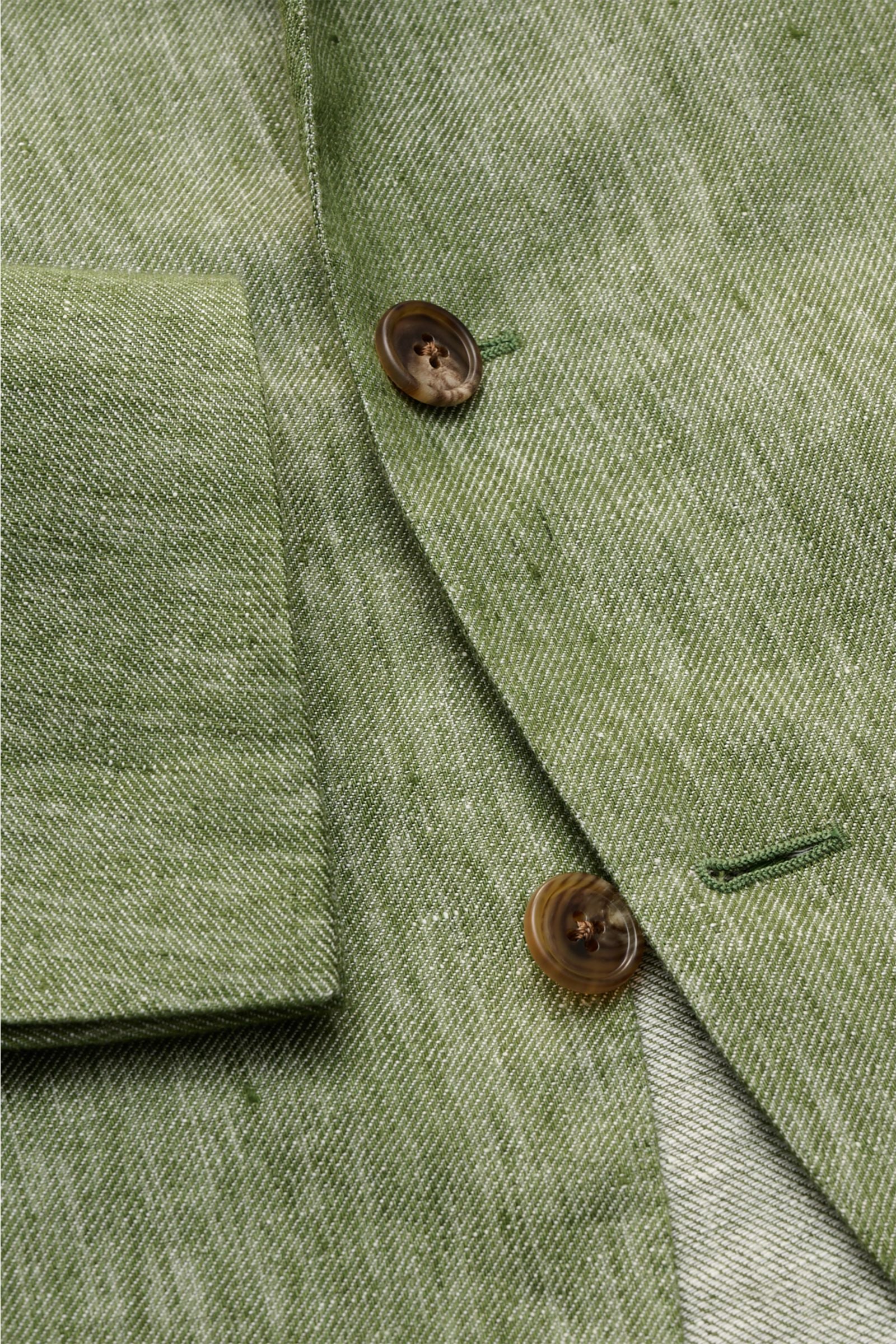 Belvest Linen jacket - green mottled
