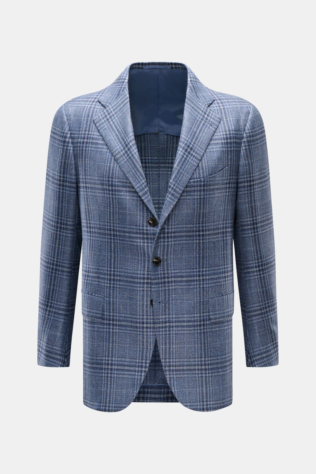 Cesare Attolini Smart-casual jacket navy/grey-blue - blue checked