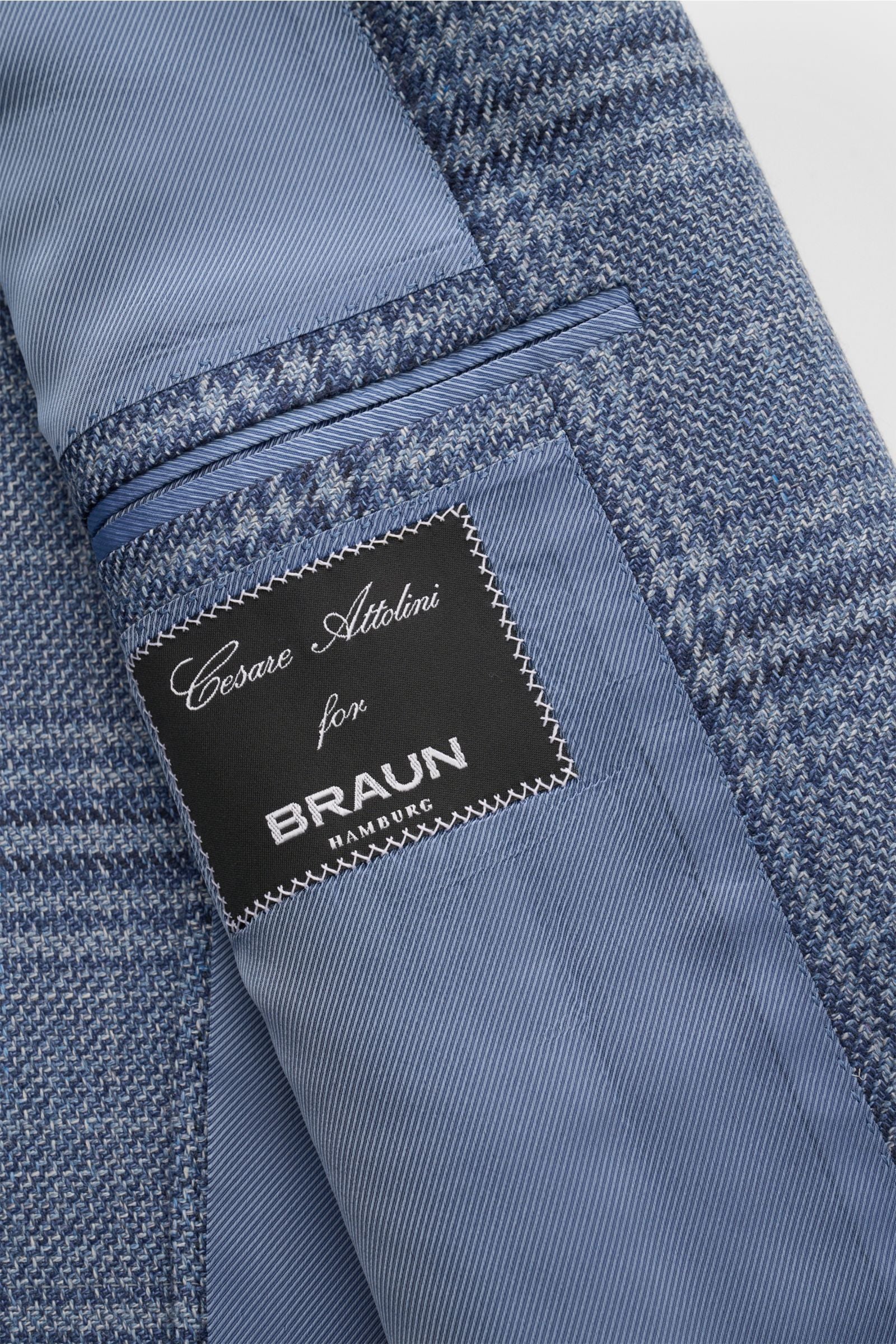 Cesare Attolini Smart-casual jacket navy/grey-blue - blue checked