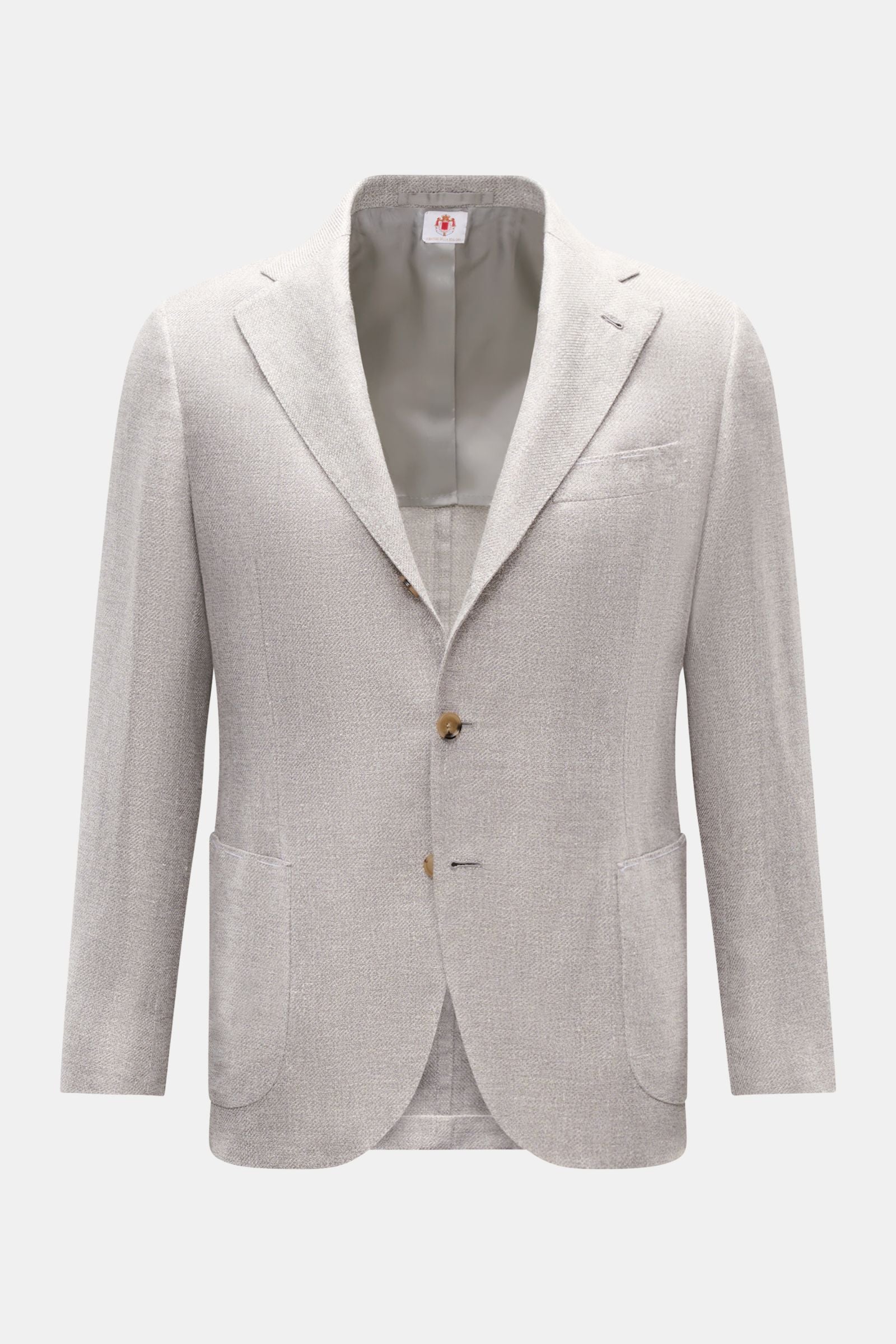 Borrelli Smart-casual jacket 'Procida' grey/off-white - white mottled
