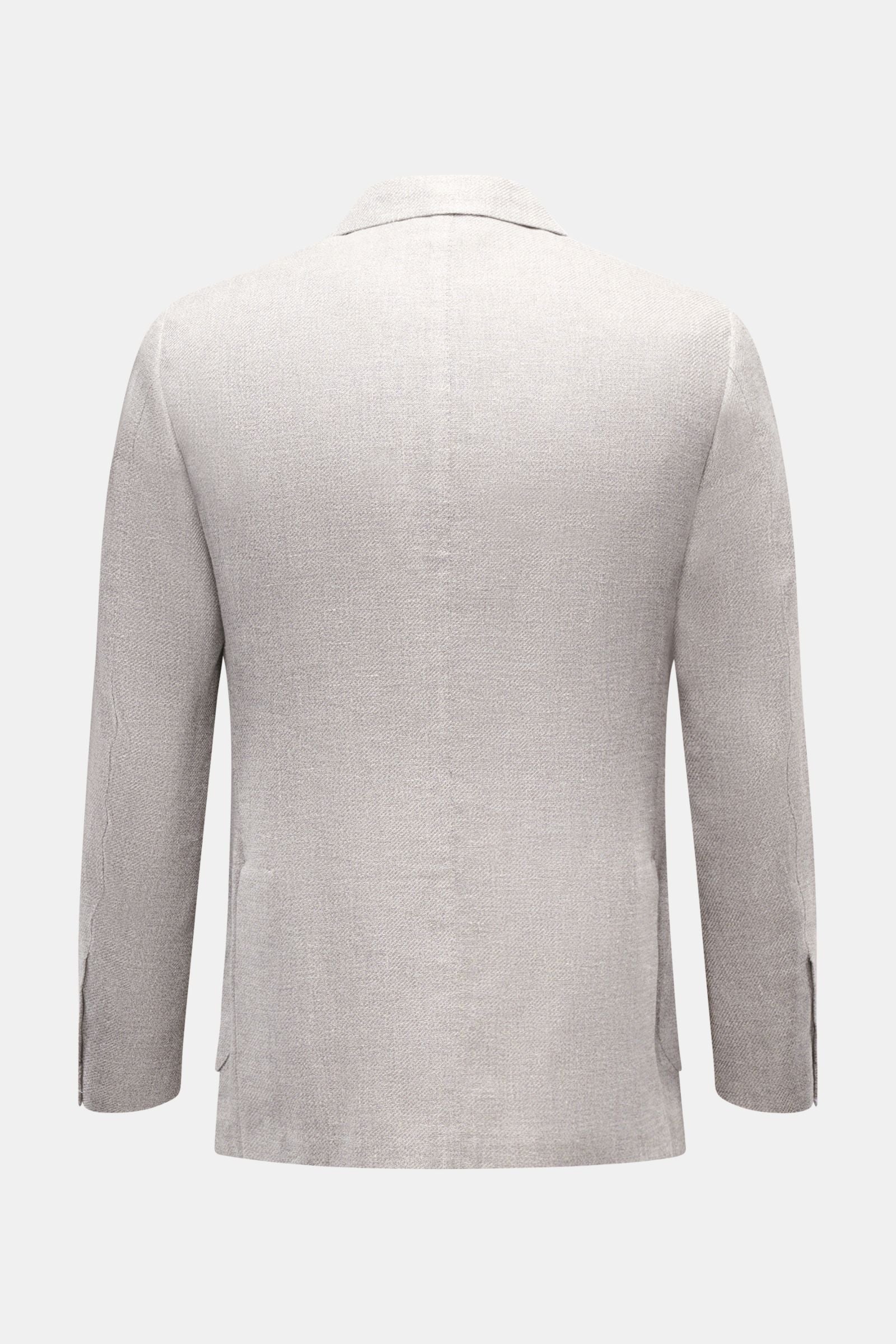 Borrelli Smart-casual jacket 'Procida' grey/off-white - white mottled