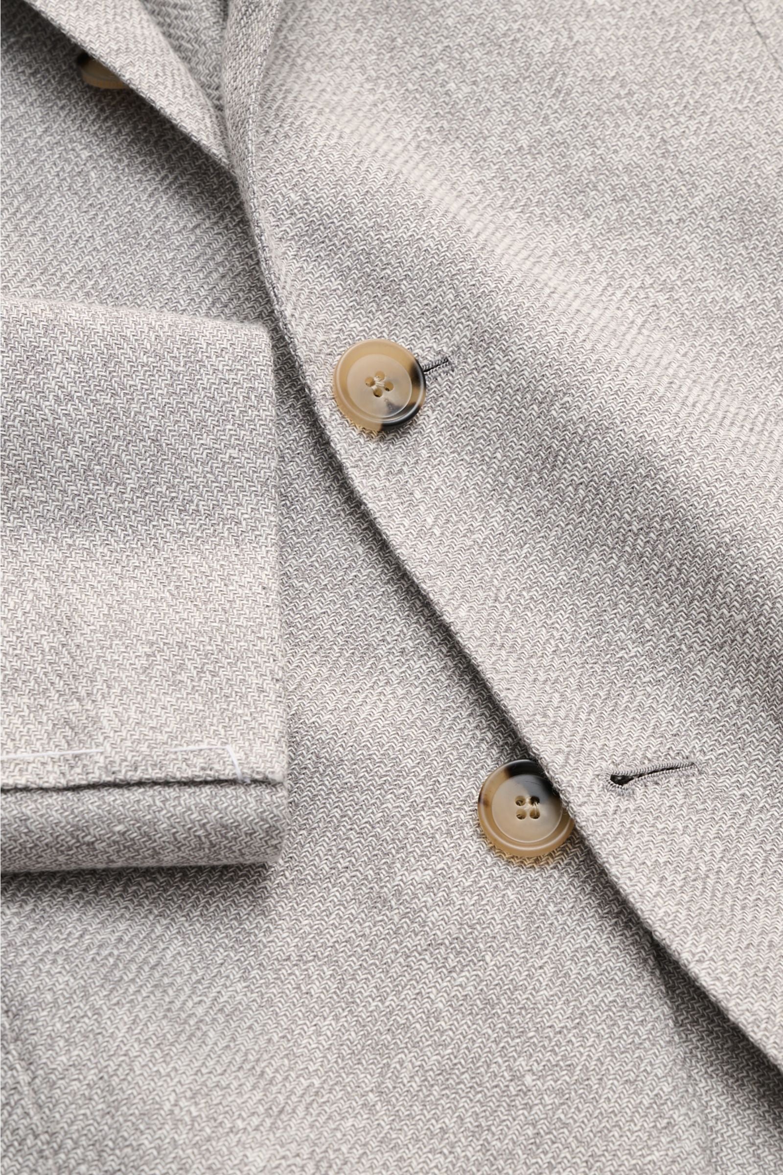 Borrelli Smart-casual jacket 'Procida' grey/off-white - white mottled