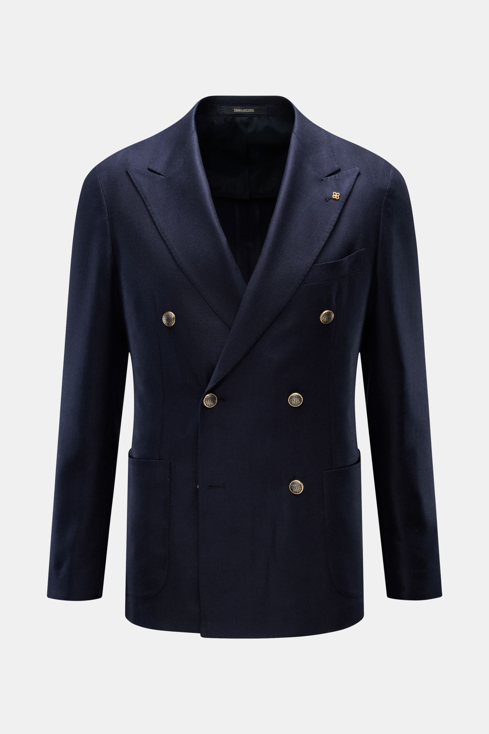 Tagliatore Silk jacket 'Vesuvio' - navy
