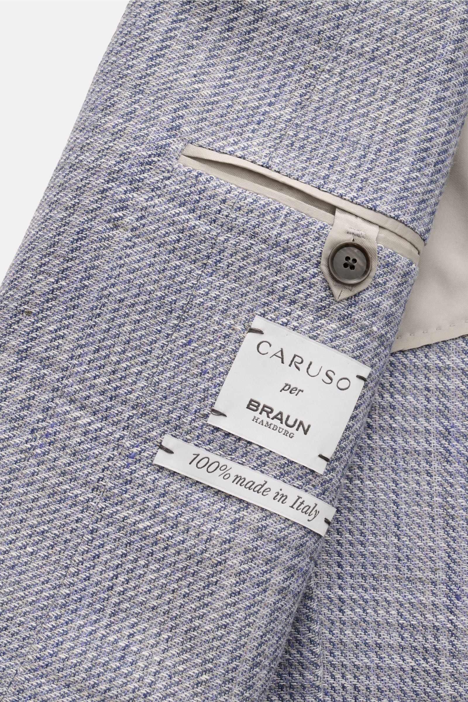 Caruso Smart-casual jacket 'Aida' grey/smoky - blue checked
