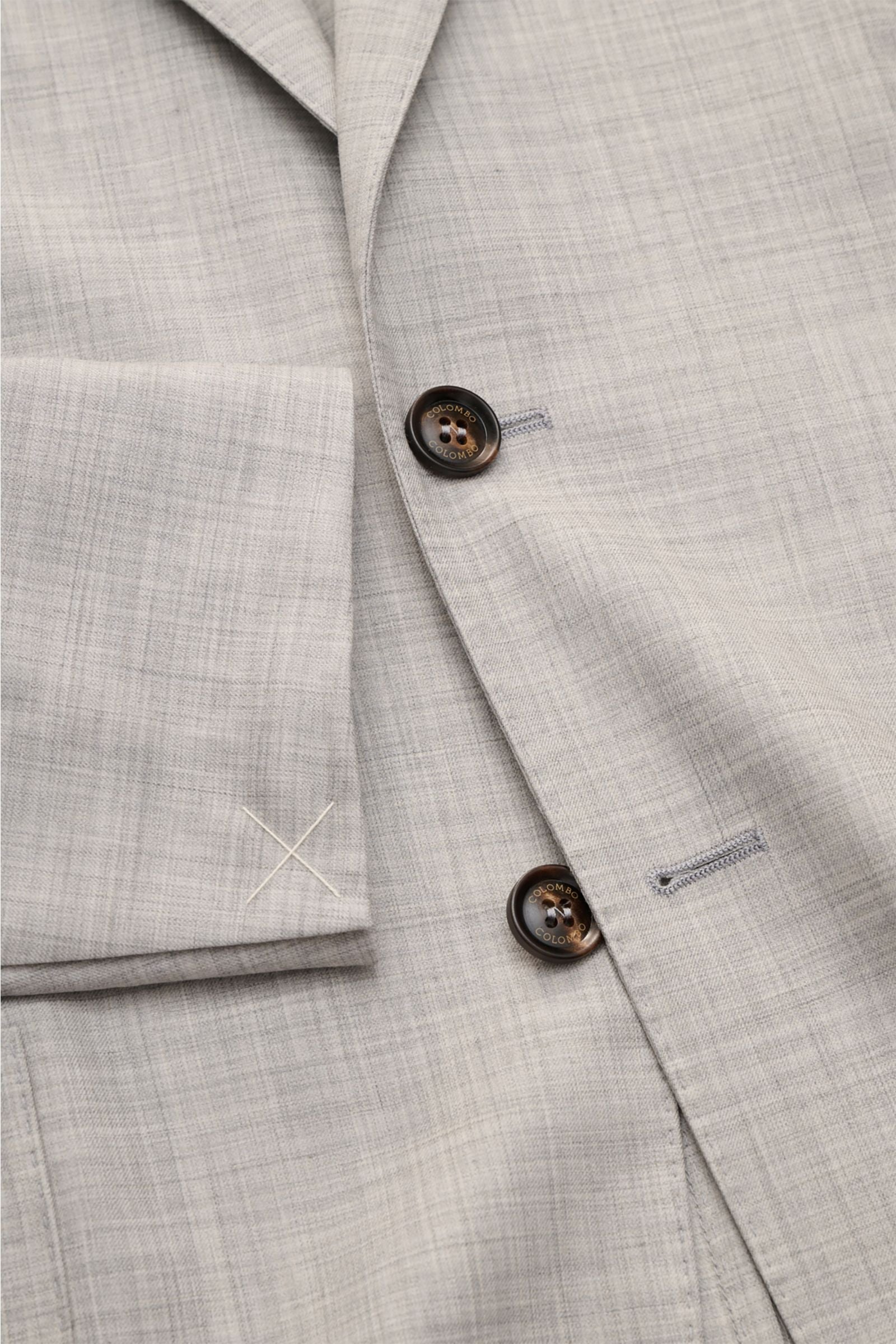 Colombo Cashmere jacket 'Robert' - light grey mottled