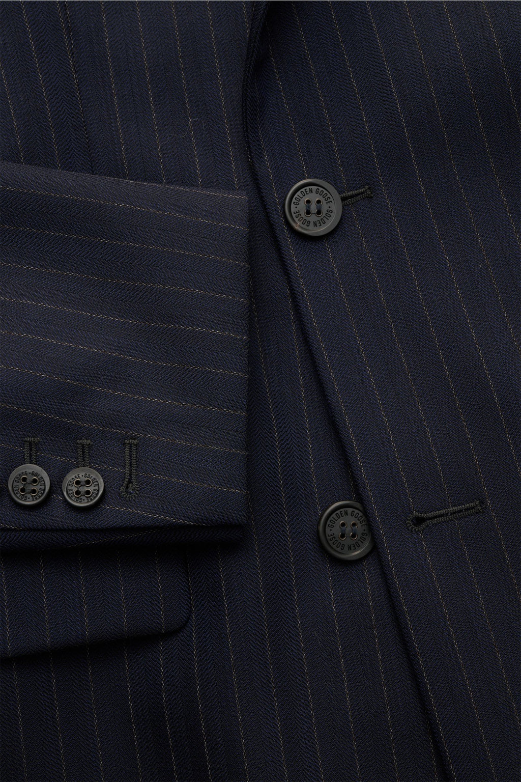Golden Goose Smart-casual jacket 'Dave' - dark navy striped
