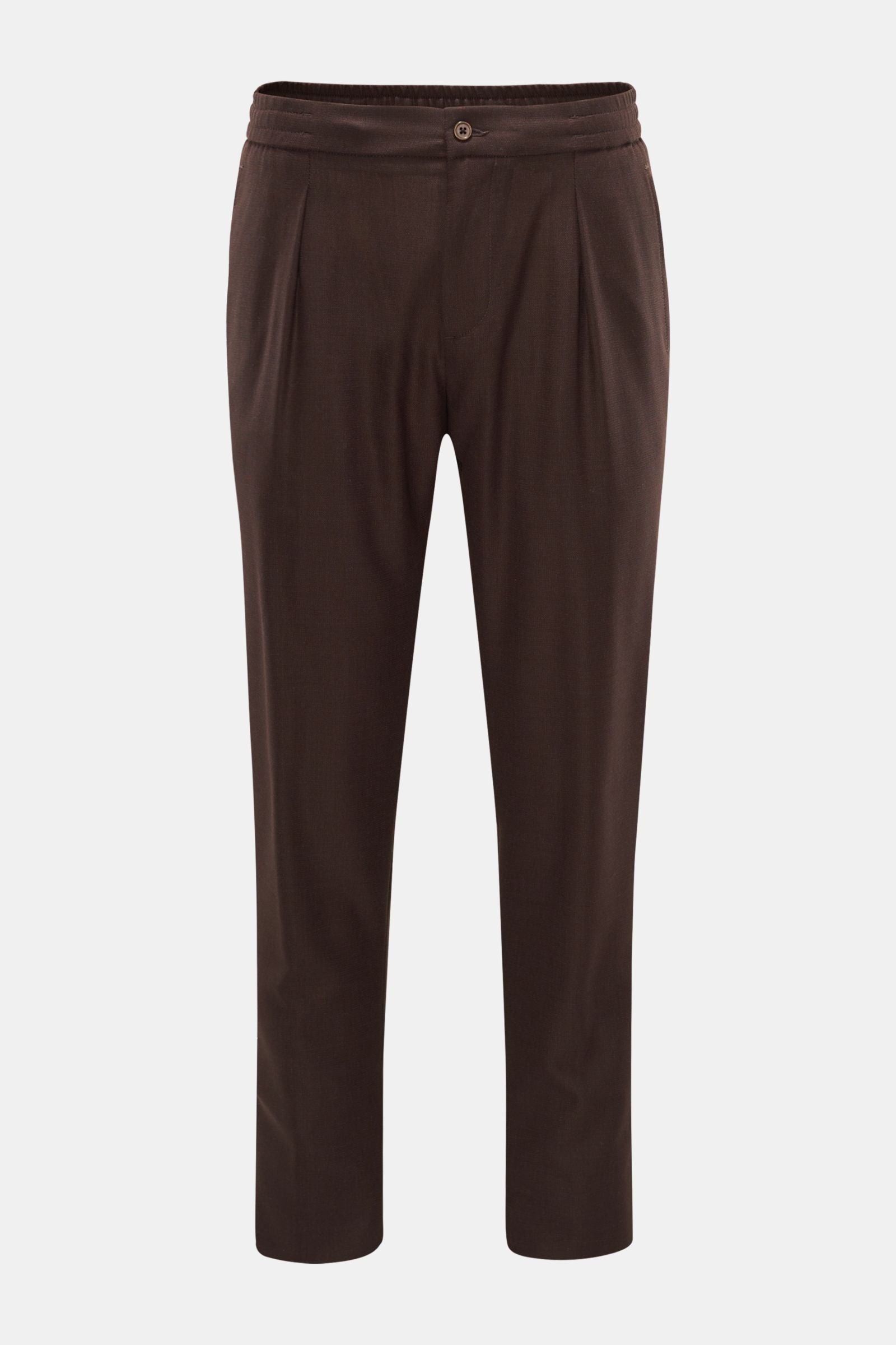 Marco Pescarolo Wool jogger pants 'Chiaia' - dark brown