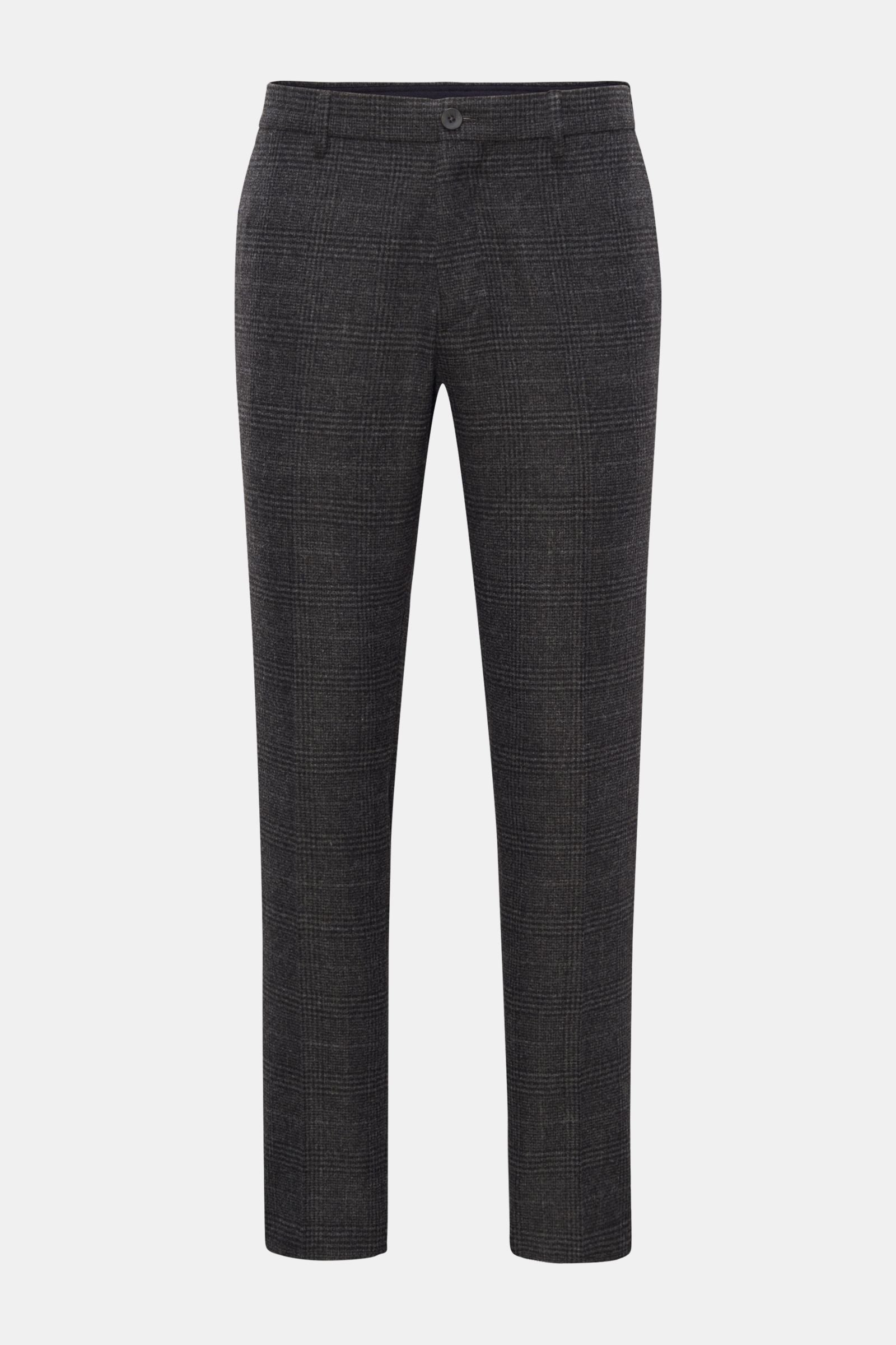 GTA Jogger pants 'Davide' - dark grey checked