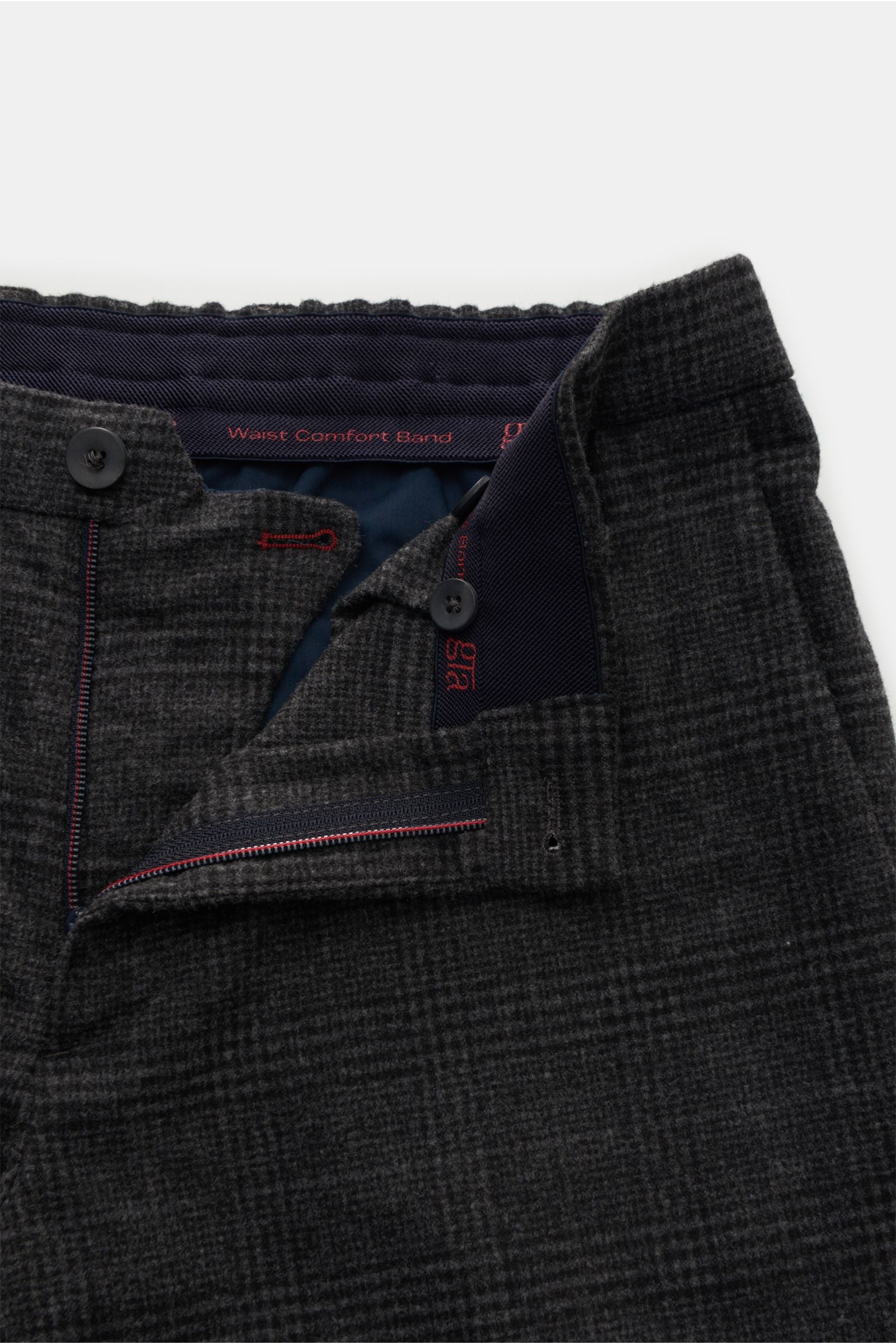 GTA Jogger pants 'Davide' - dark grey checked