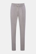 Marco Pescarolo Wool trousers 'Far' - grey mottled