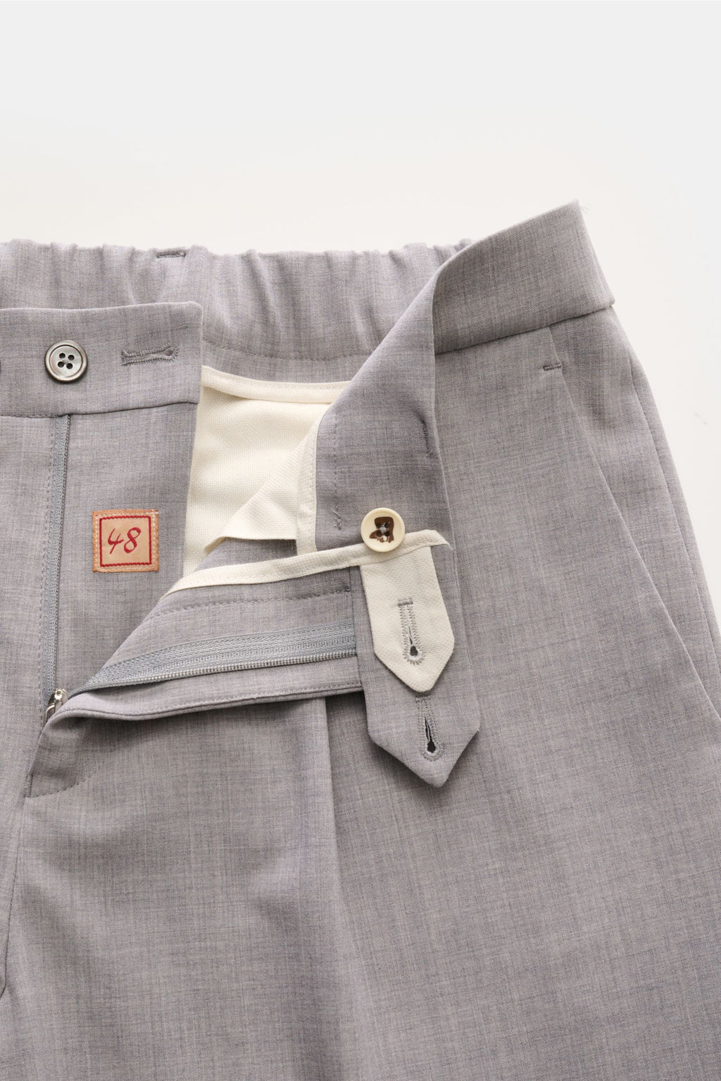 Marco Pescarolo Wool trousers 'Far' - grey mottled