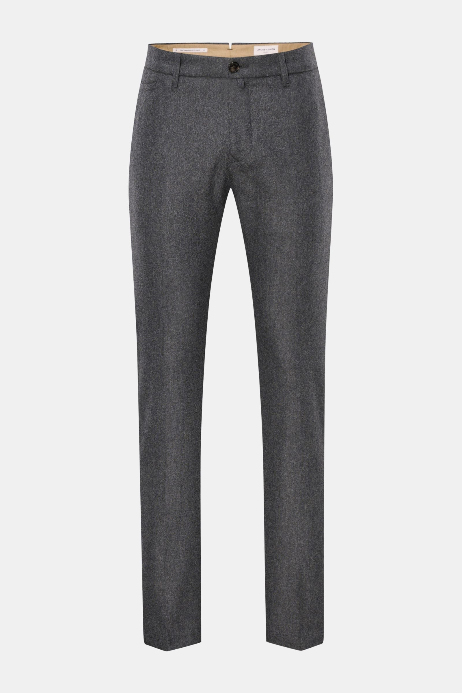 Jacob Cohen Wool trousers 'Bobby' - dark grey mottled