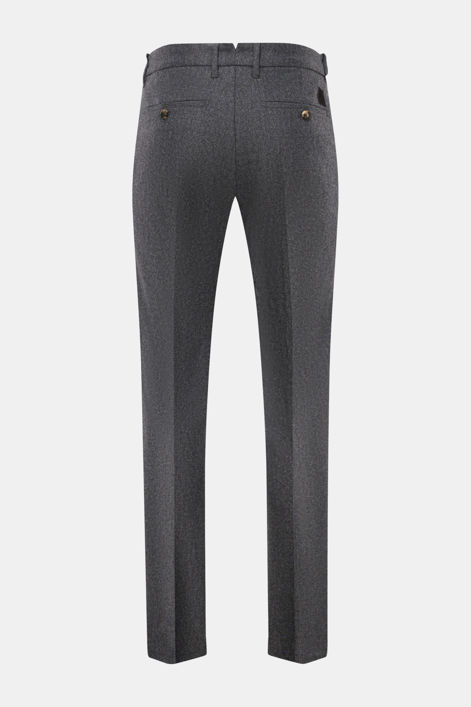 Jacob Cohen Wool trousers 'Bobby' - dark grey mottled