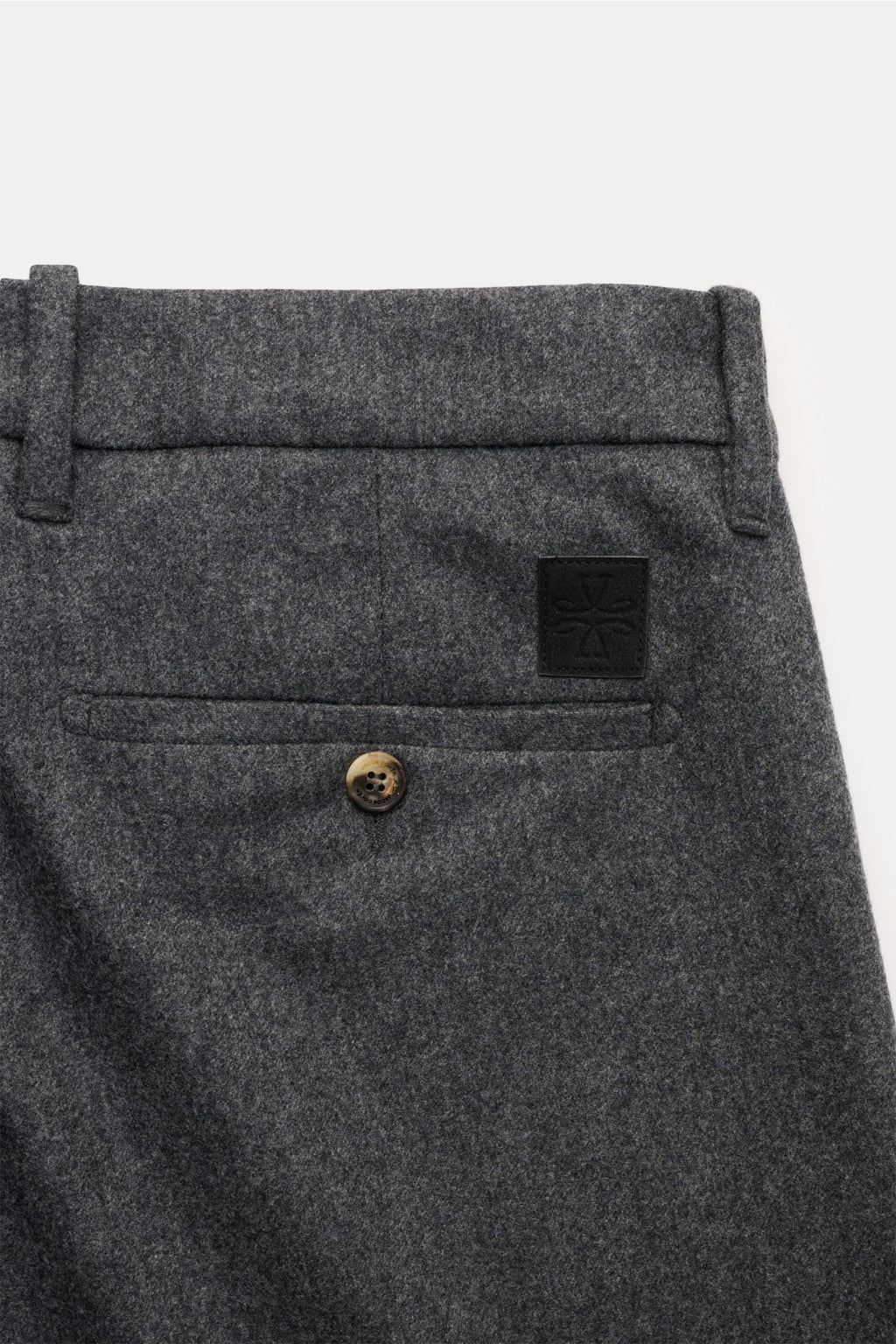 Jacob Cohen Wool trousers 'Bobby' - dark grey mottled