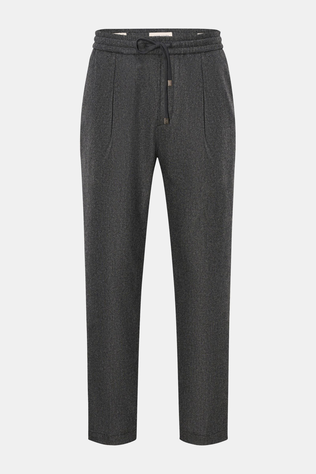 Jacob Cohen Wool jogger pants 'Daniel' - dark grey mottled