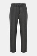 Jacob Cohen Wool jogger pants 'Daniel' - dark grey mottled