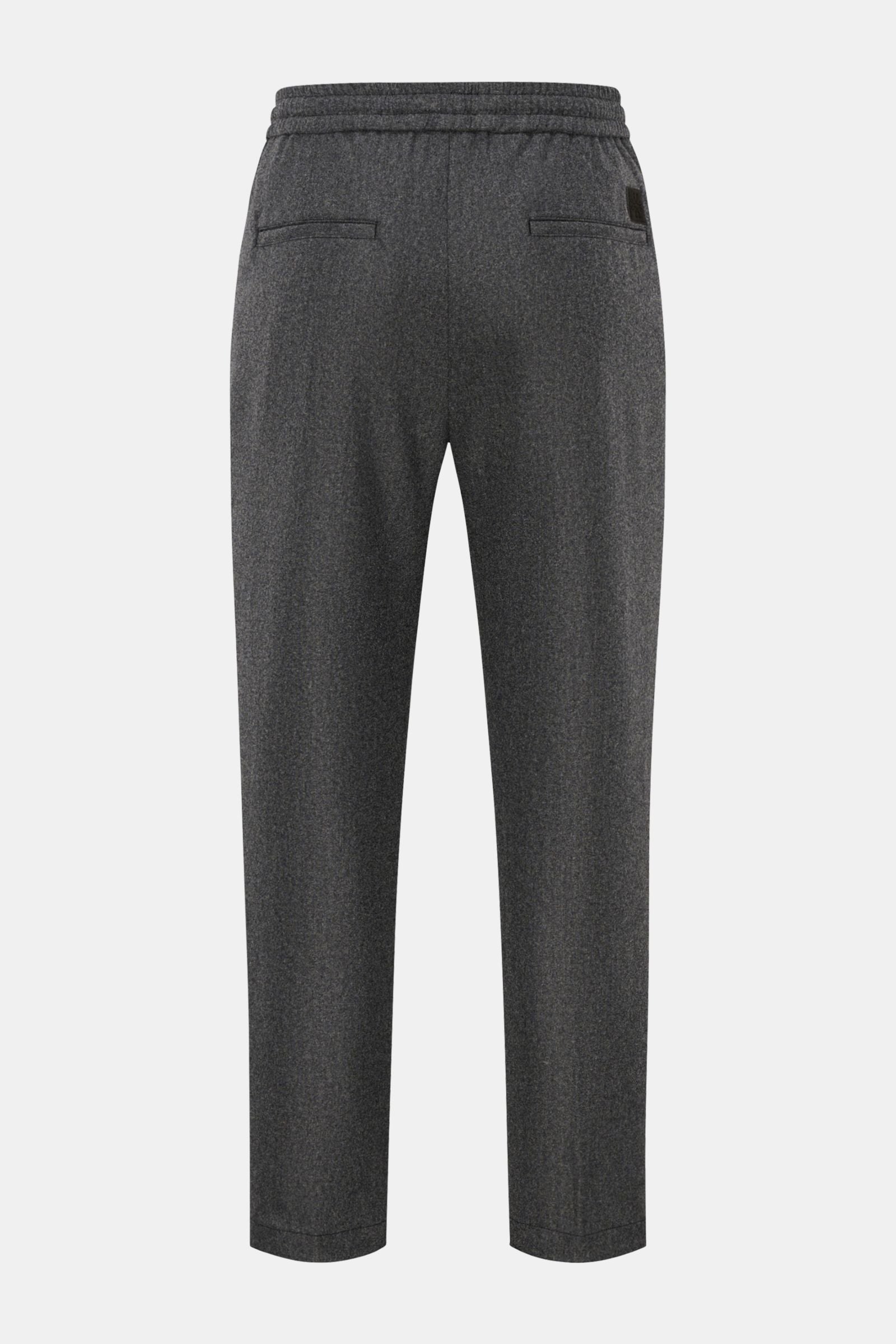 Jacob Cohen Wool jogger pants 'Daniel' - dark grey mottled