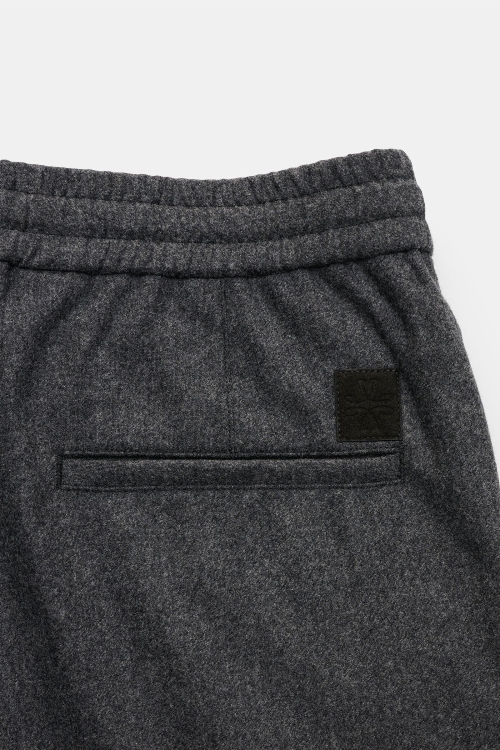 Jacob Cohen Wool jogger pants 'Daniel' - dark grey mottled