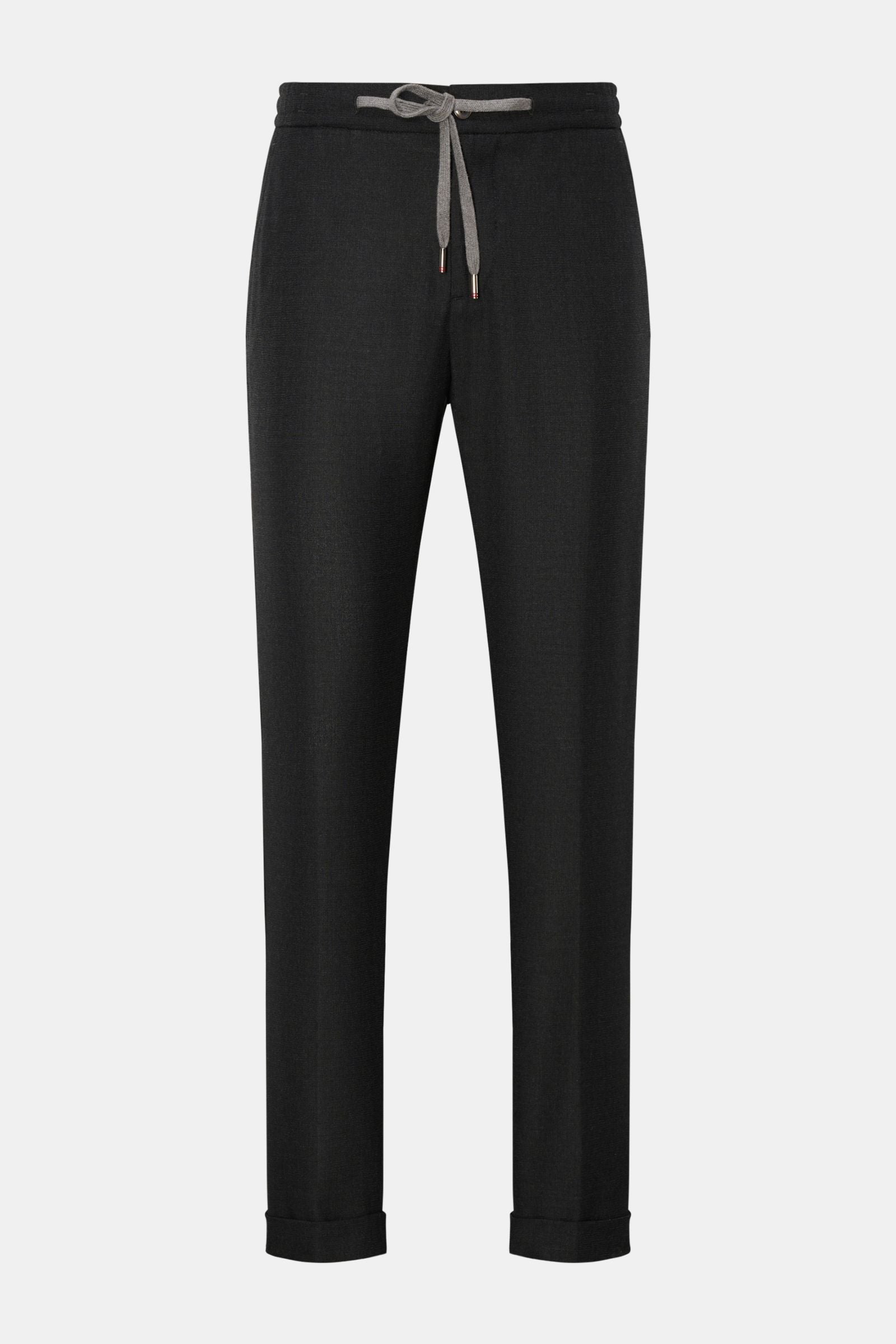 Marco Pescarolo Wool jogger pants 'Caracciolo' - Anthracite