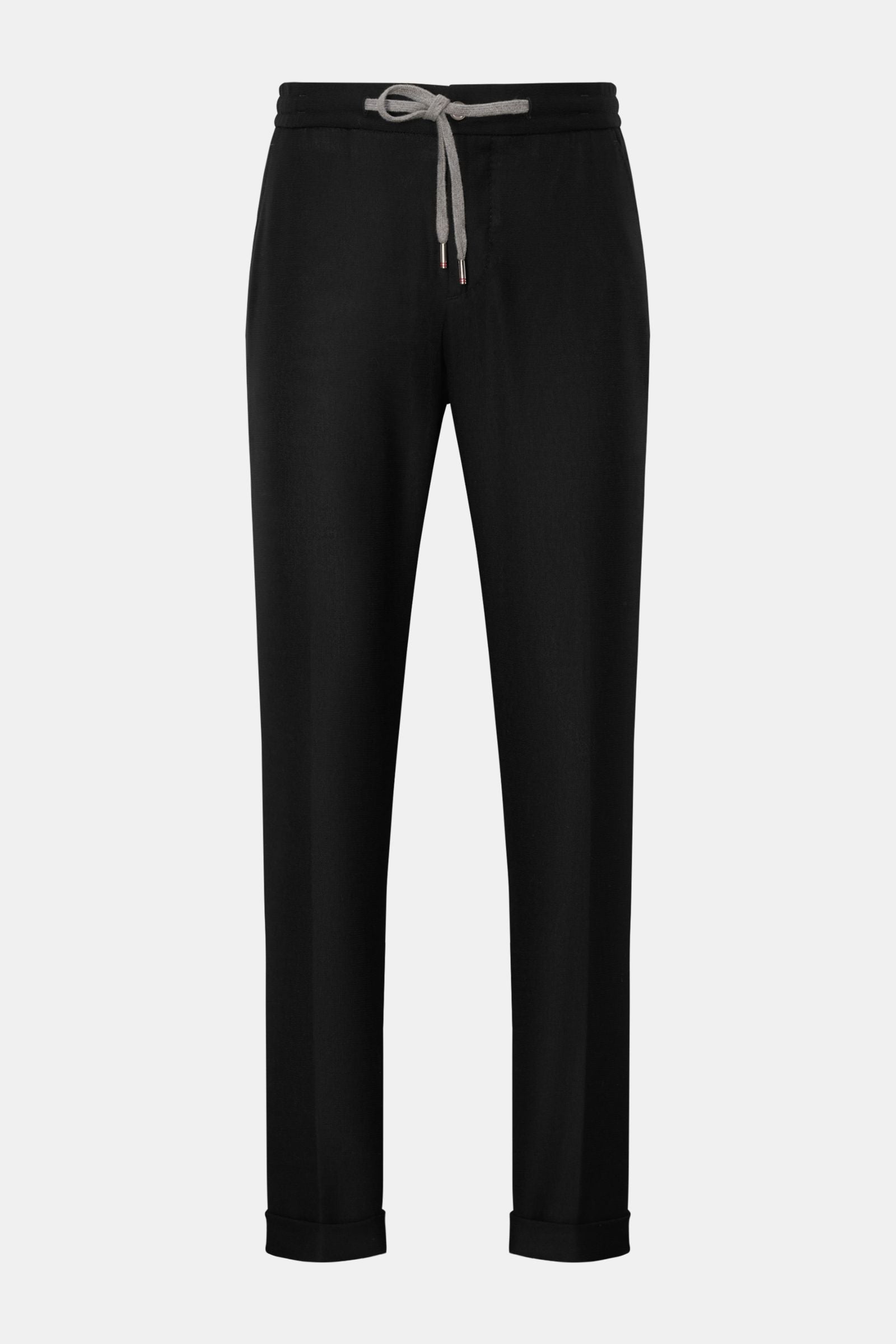 Marco Pescarolo Wool jogger pants 'Caracciolo' - Black