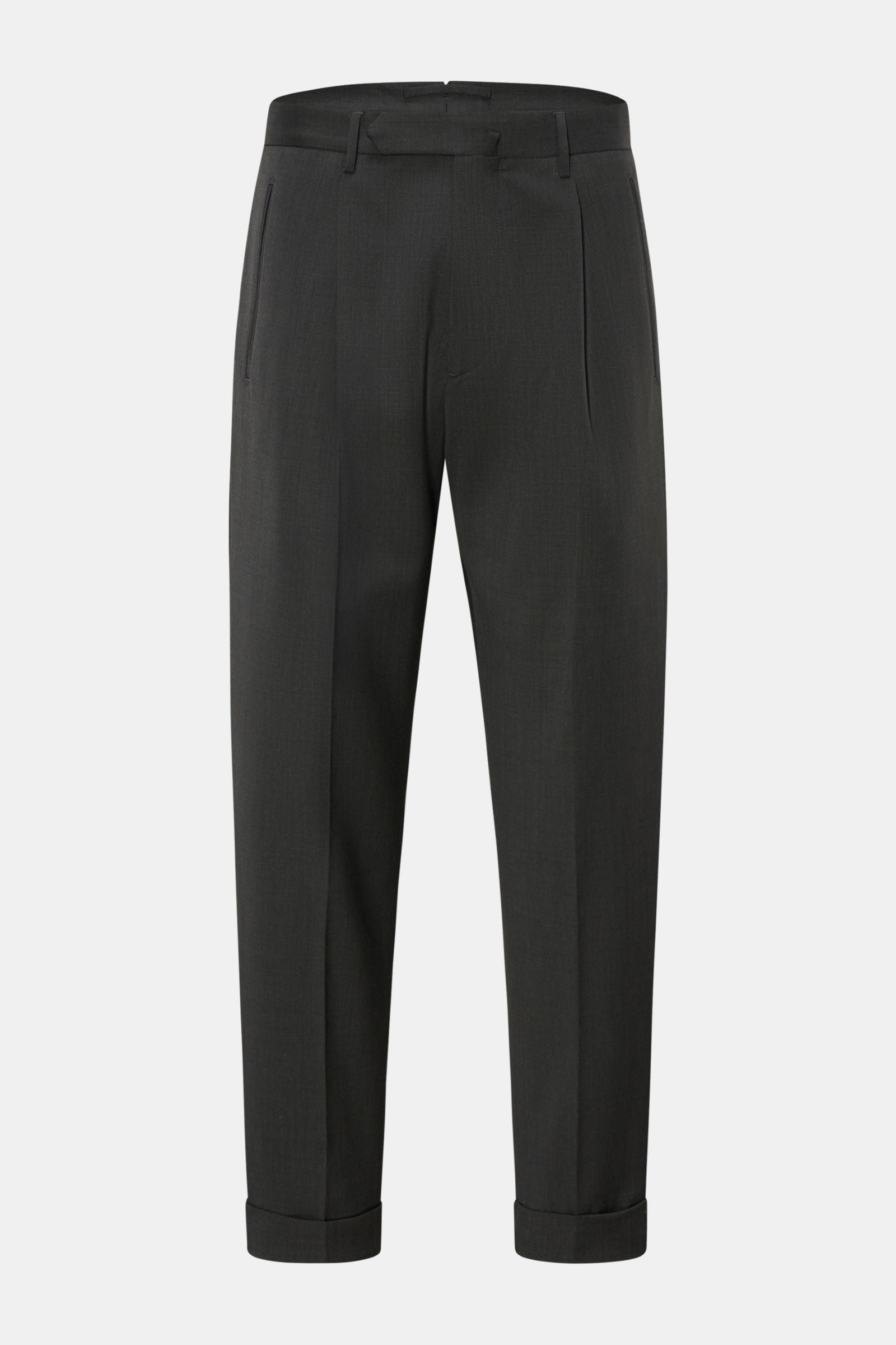 Santaniello Wool trousers 'Arsenio' - dark grey