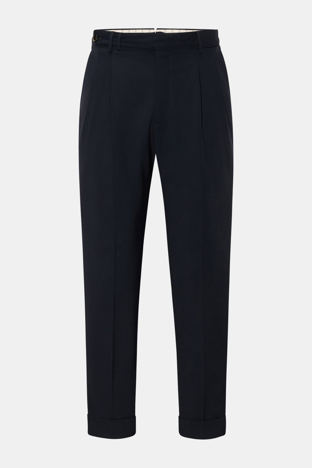 PT Torino Wool trousers 'Carrot Fit' - Navy