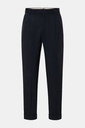 PT Torino Wool trousers 'Carrot Fit' - Navy
