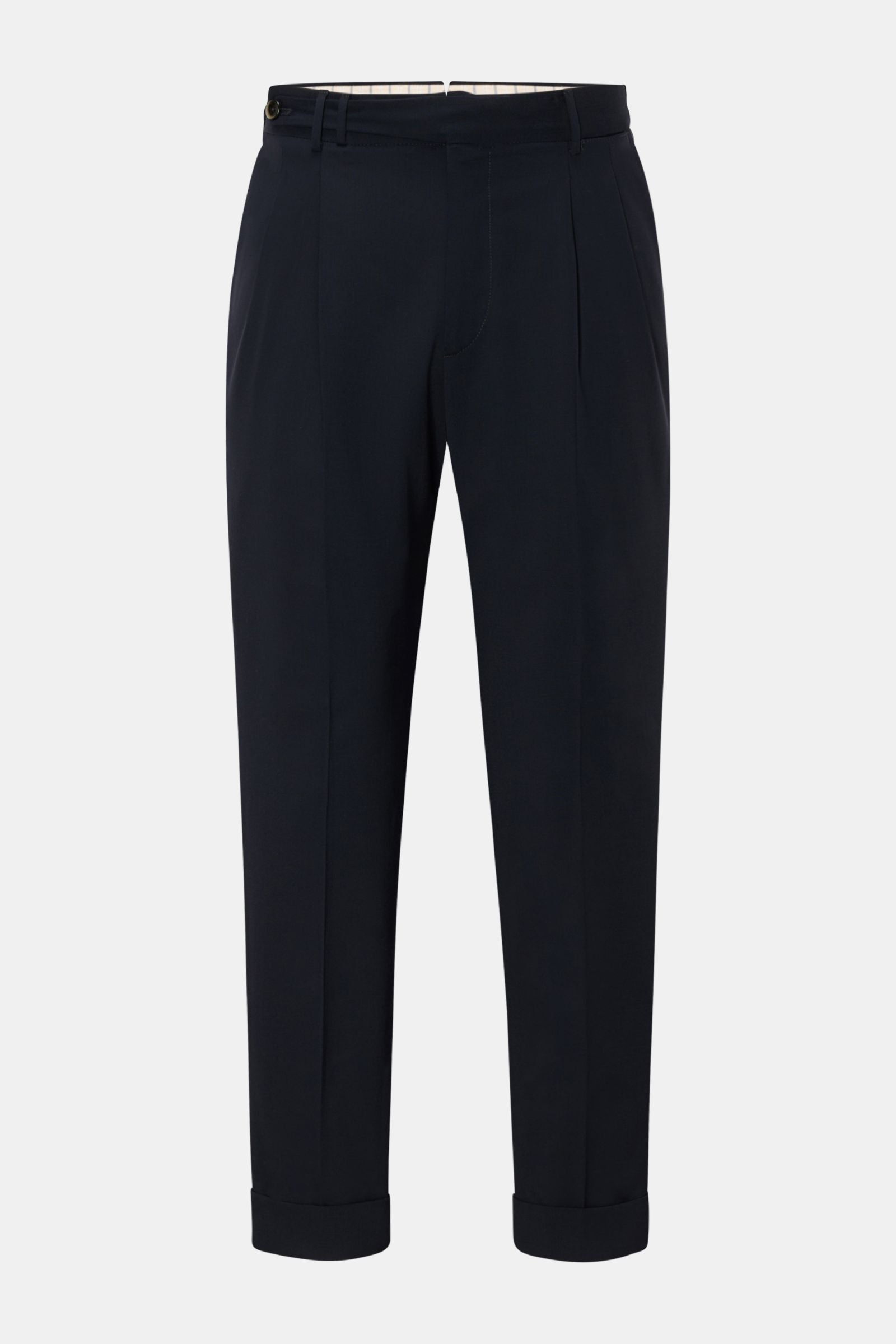 PT Torino Wool trousers 'Carrot Fit' - Navy