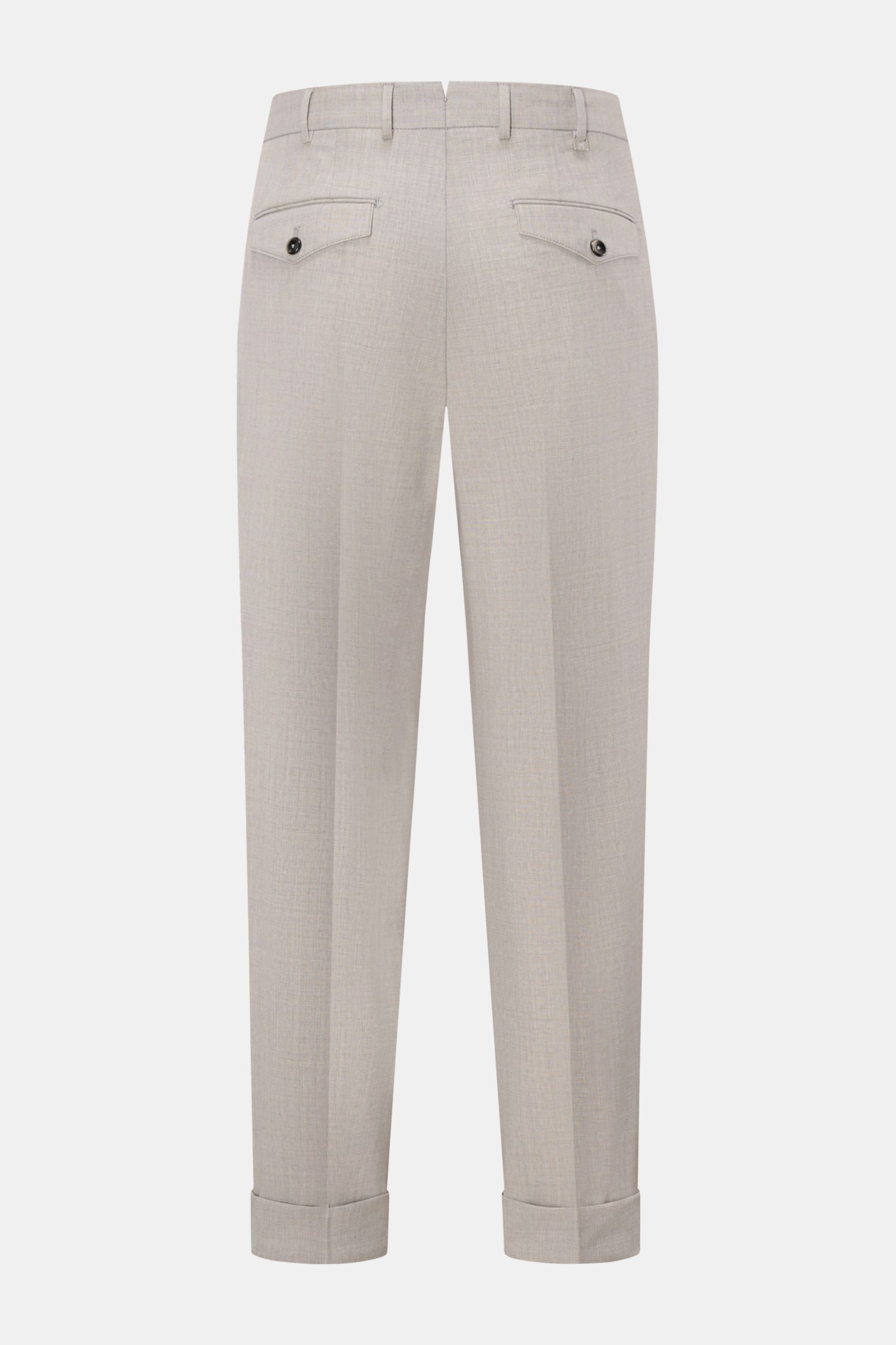 PT Torino Wool trousers 'Carrot Fit' - Light grey