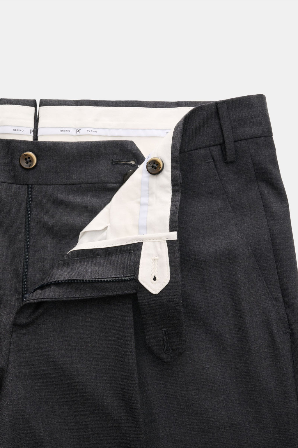 PT Torino Wool trousers 'City' - Dark grey