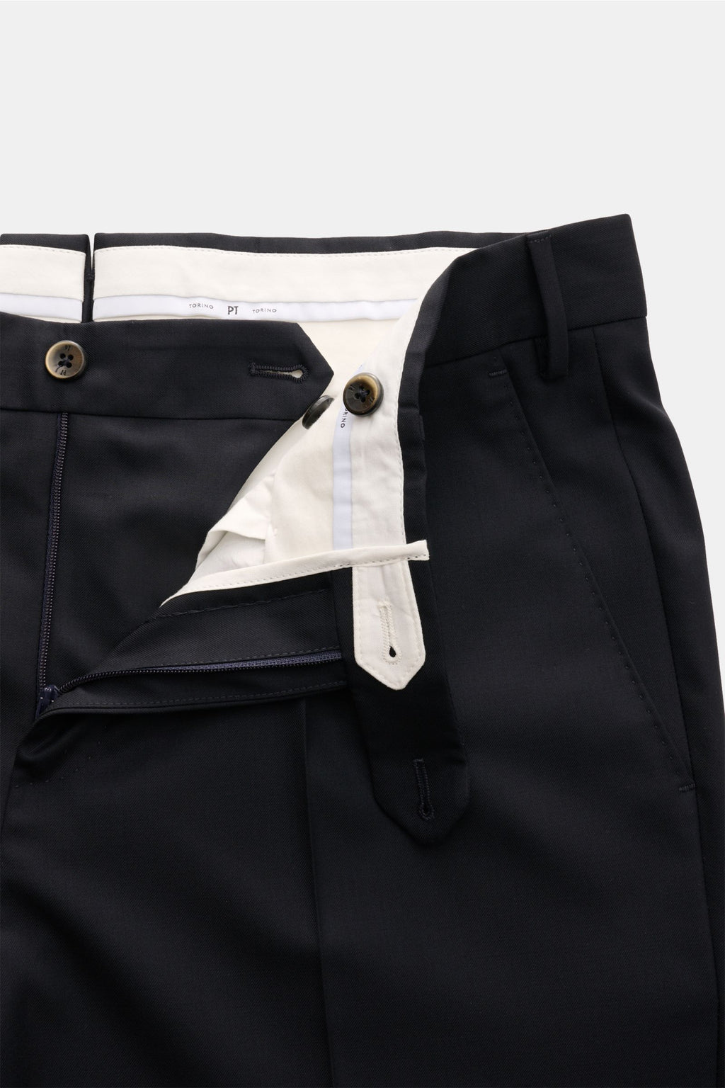 PT Torino Wool trousers 'City' - Black
