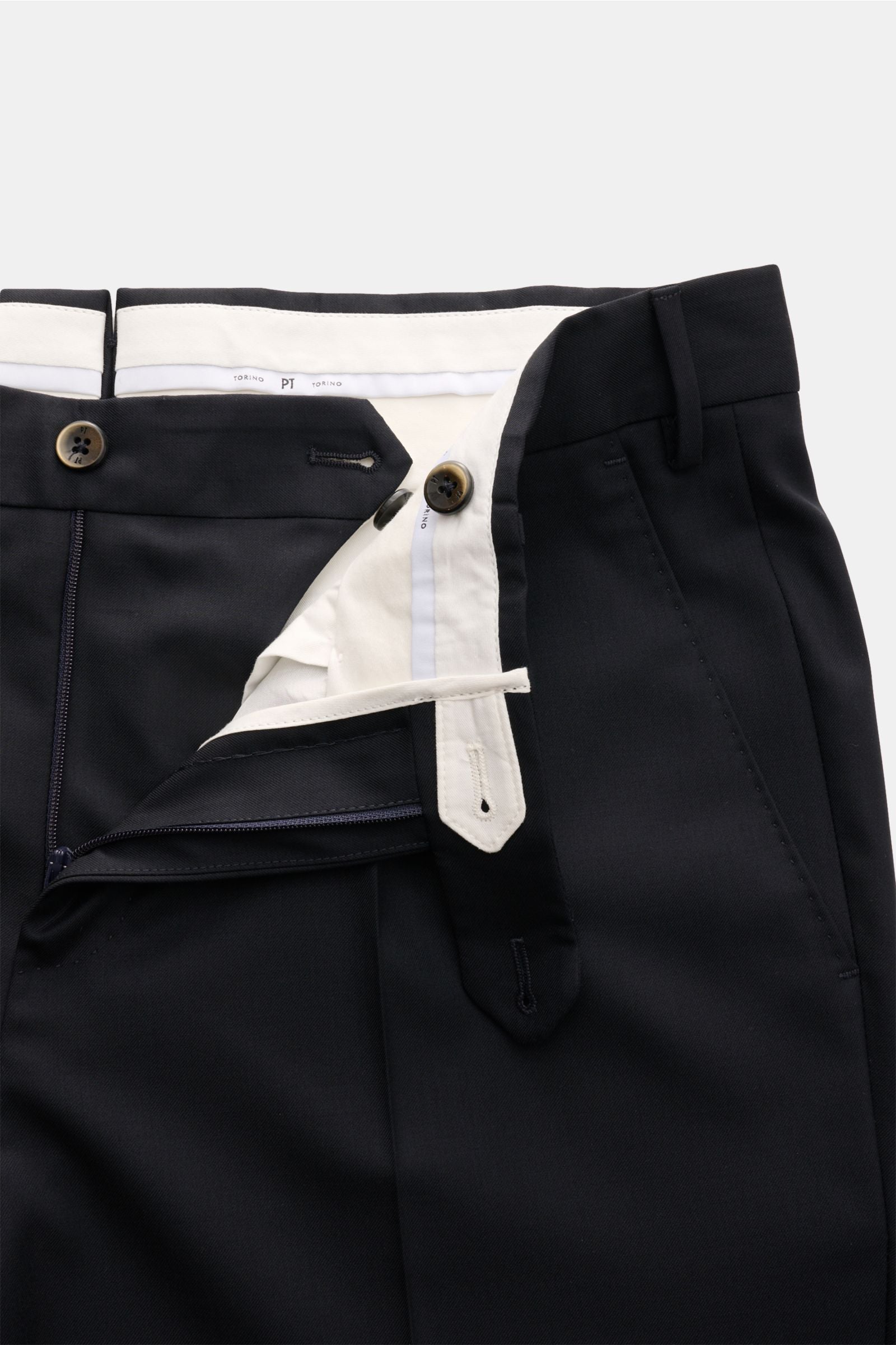 PT Torino Wool trousers 'City' - Black