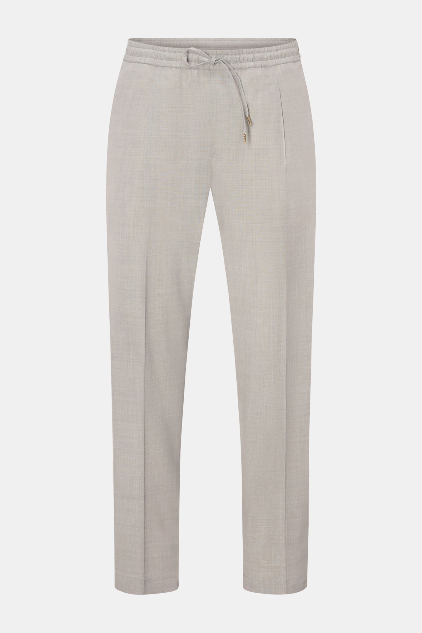 Briglia 1949 Wool jogger pants 'Wimbledon' - Light grey