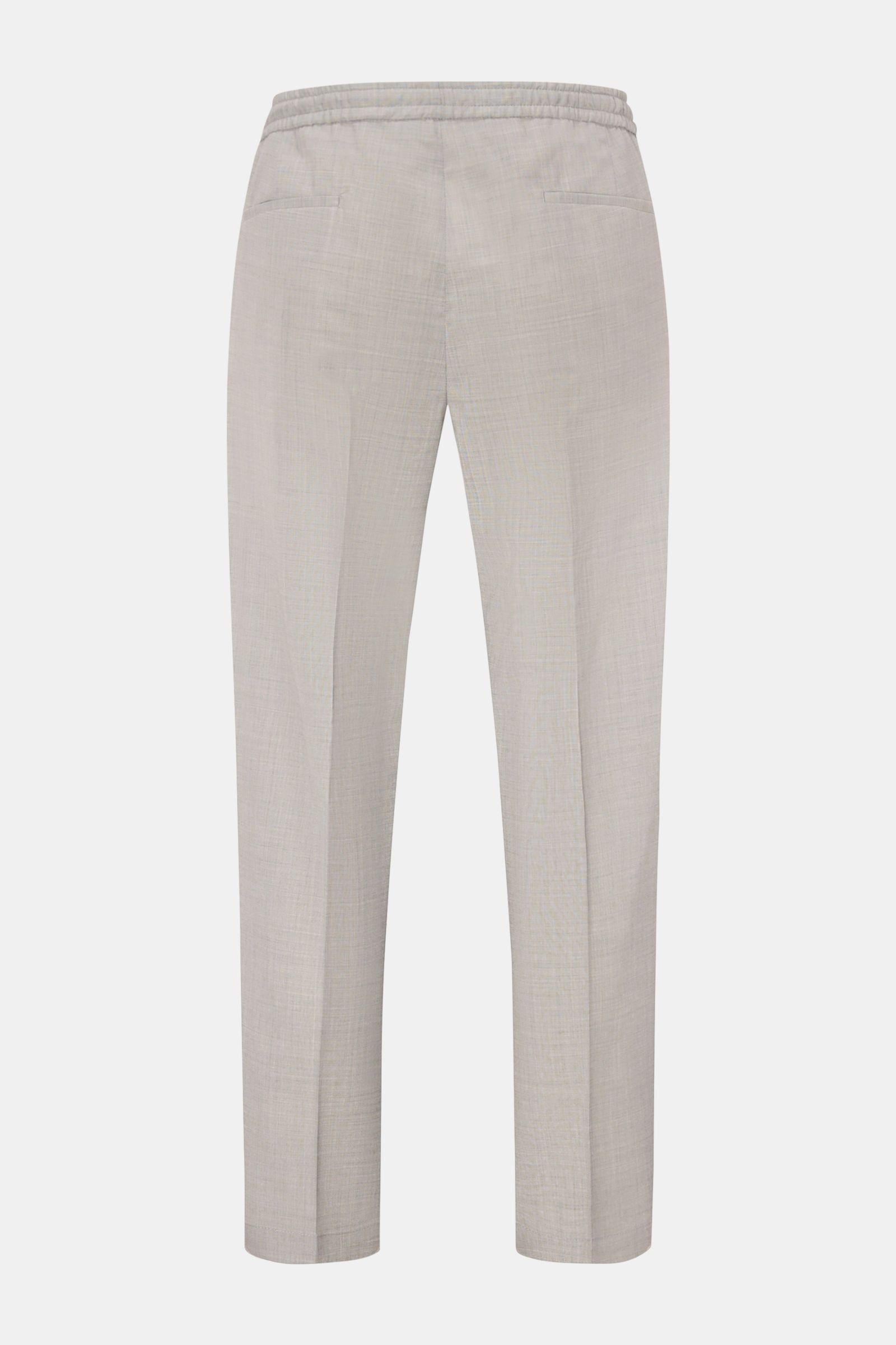 Briglia 1949 Wool jogger pants 'Wimbledon' - Light grey