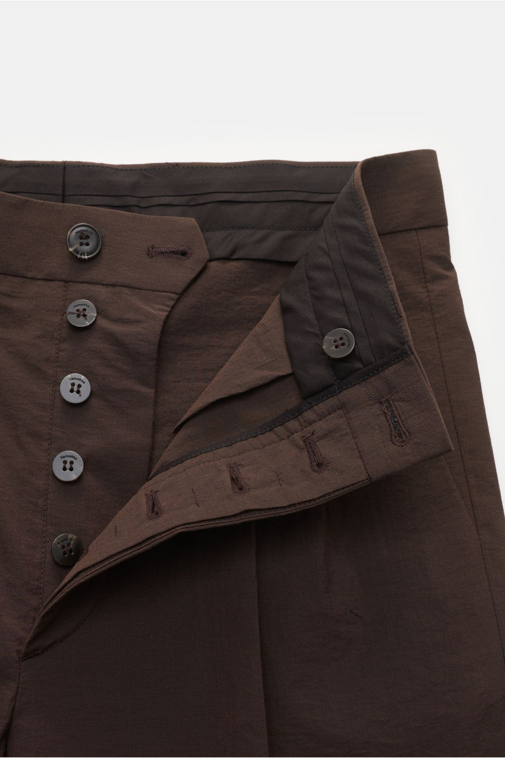 Nanushka Trousers 'Gini' - dark brown
