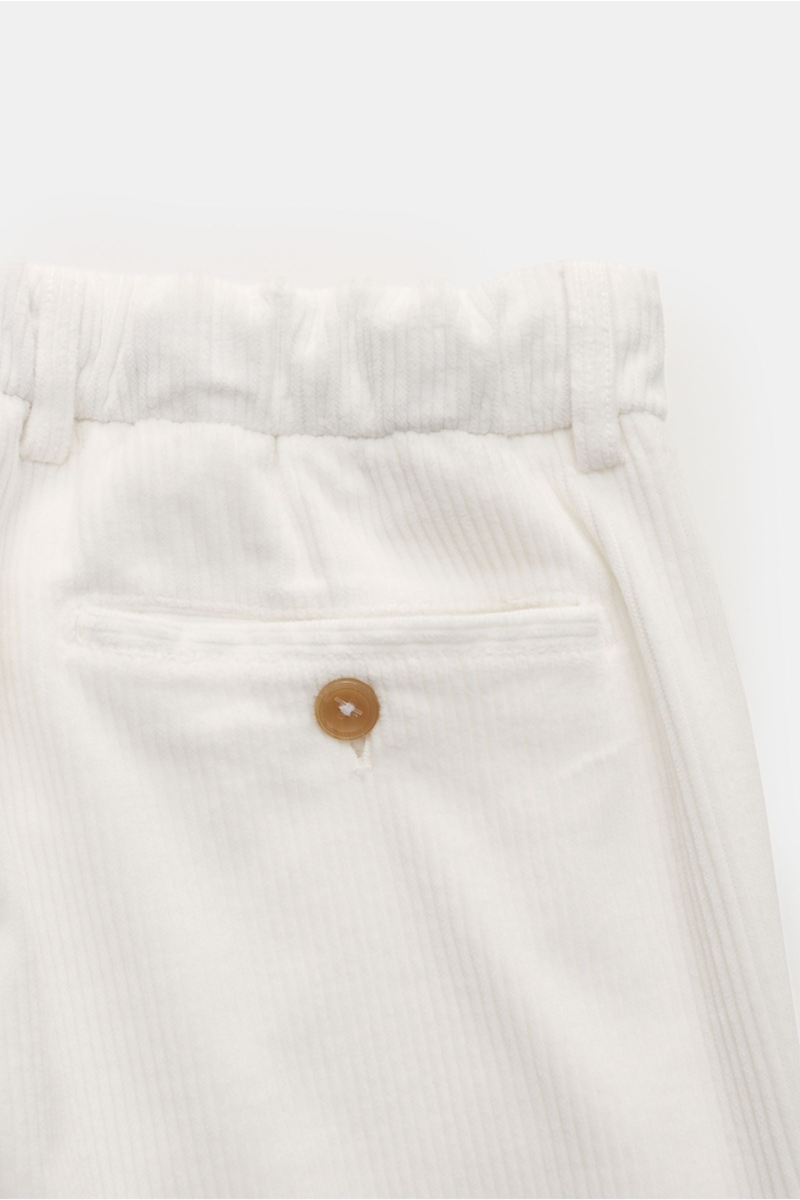 Marco Pescarolo Corduroy jogger pants 'Manu' - White