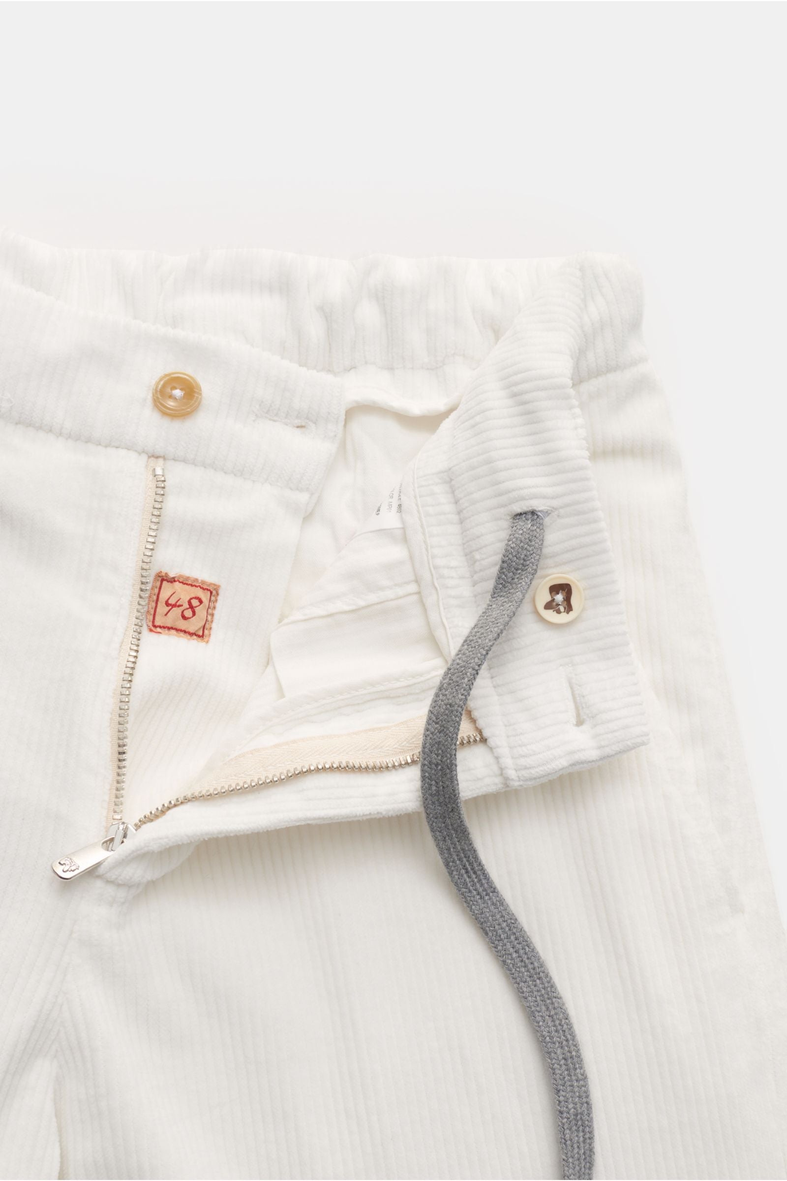 Marco Pescarolo Corduroy jogger pants 'Manu' - White